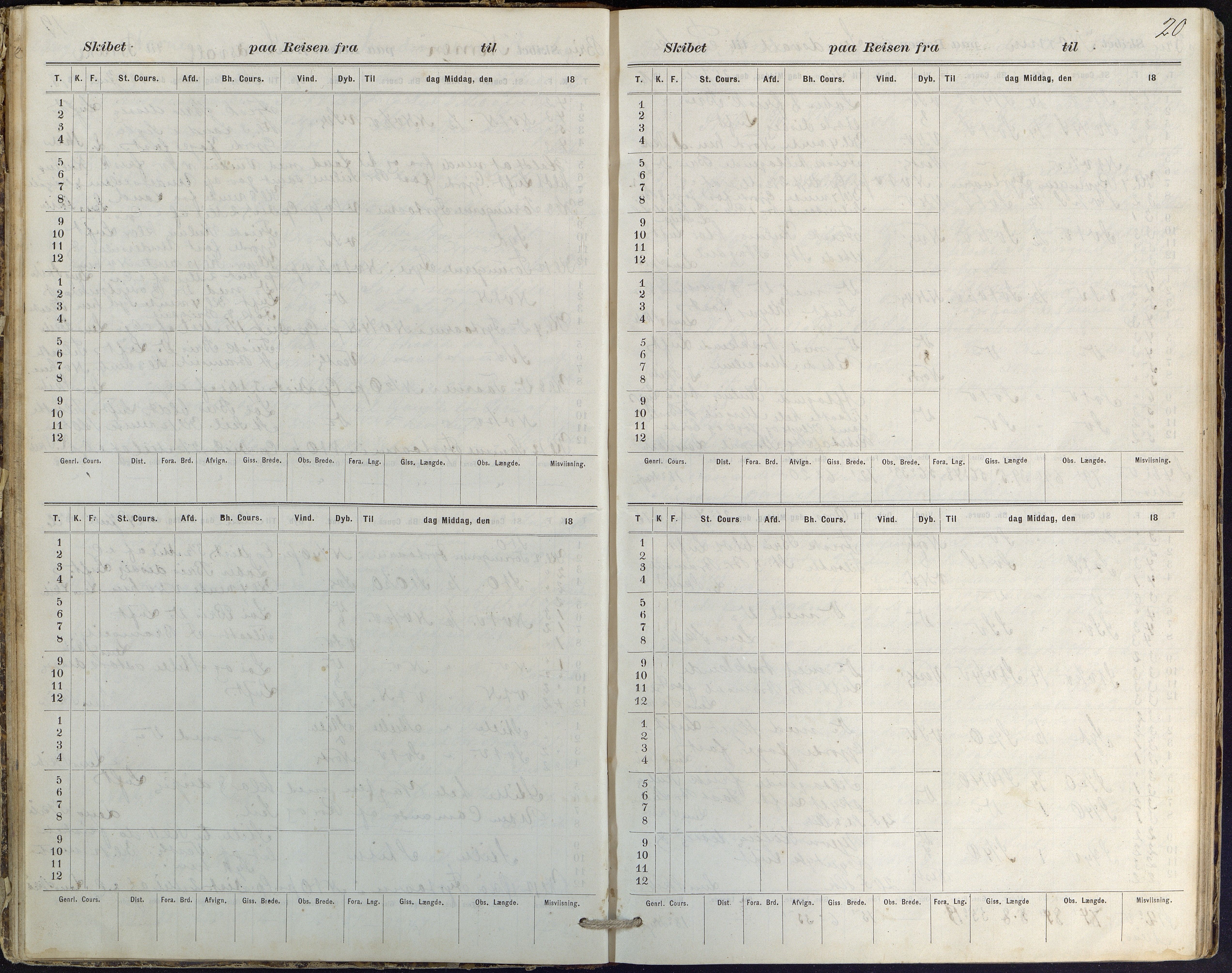 Fartøysarkivet, AAKS/PA-1934/F/L0244: Nornen (brigg), 1876-1880, p. 20