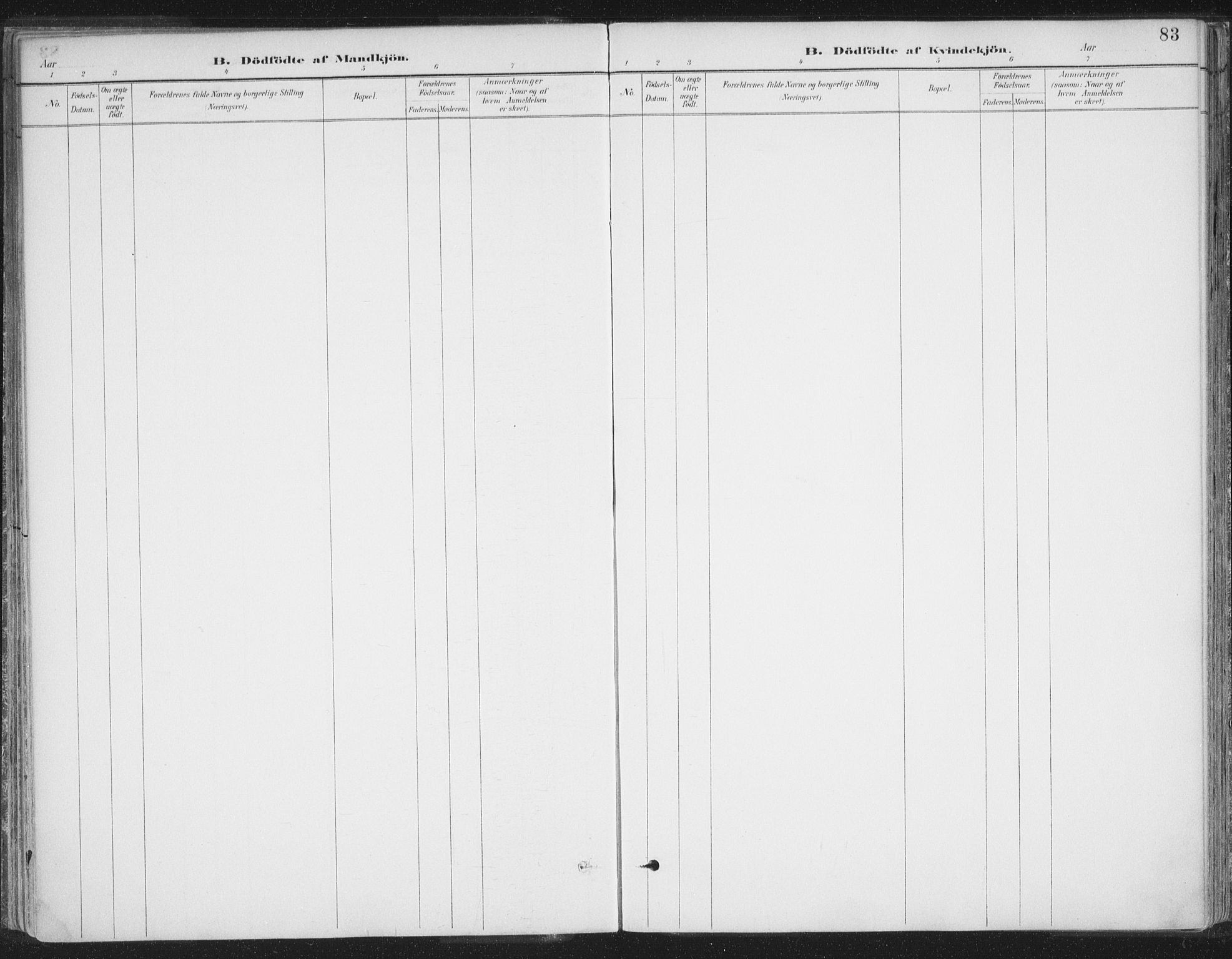 Balsfjord sokneprestembete, AV/SATØ-S-1303/G/Gaa/L0007kirke: Parish register (official) no. 7, 1887-1909, p. 83