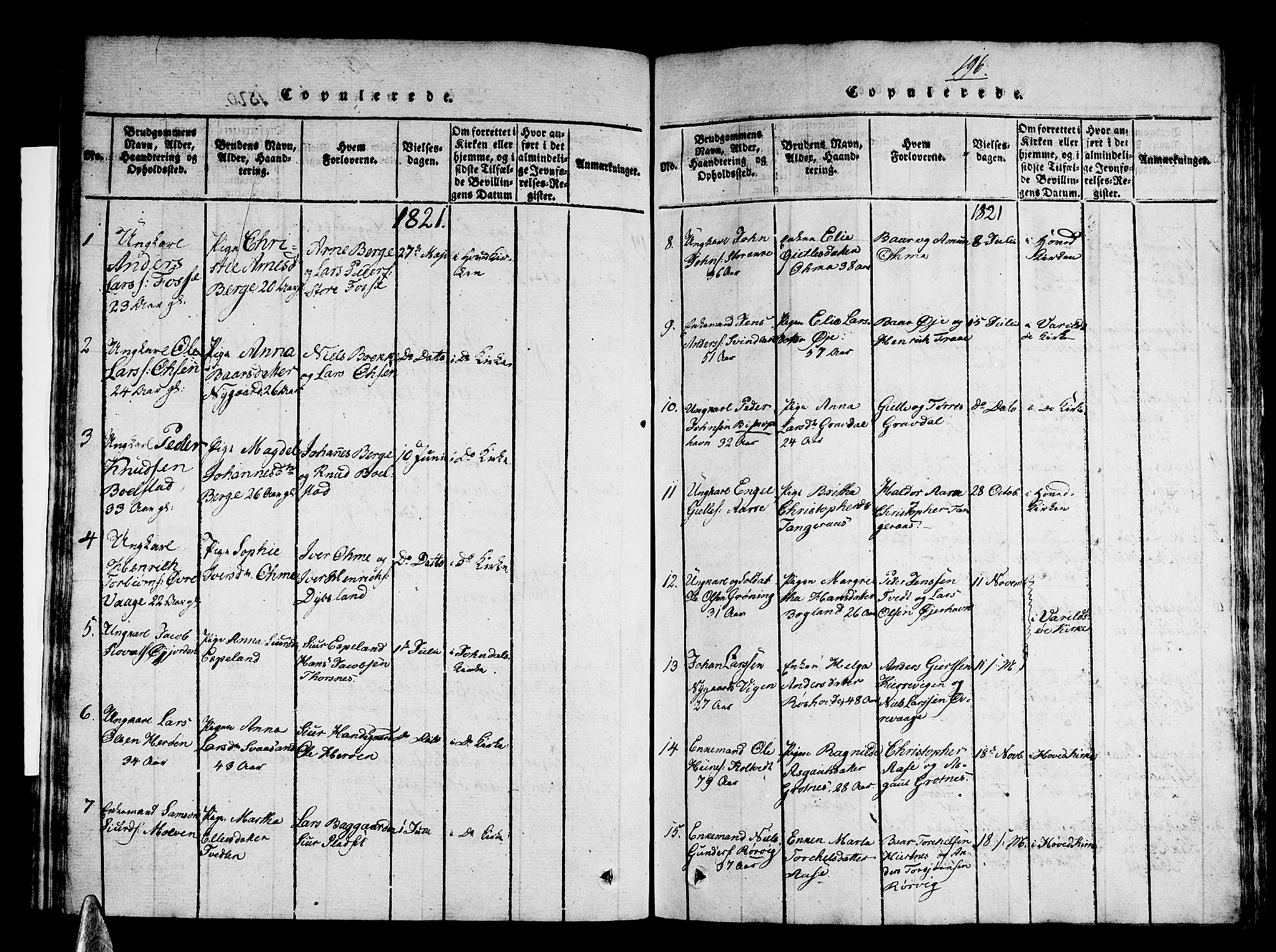Strandebarm sokneprestembete, SAB/A-78401/H/Haa: Parish register (official) no. A 5, 1816-1826, p. 196