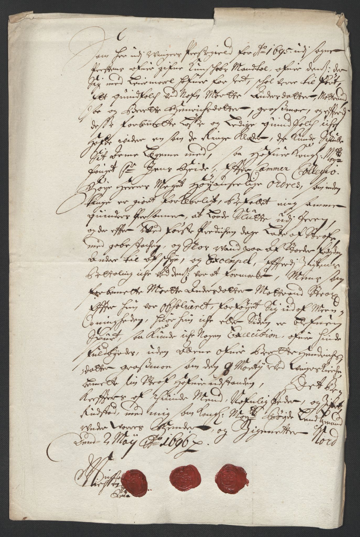 Rentekammeret inntil 1814, Reviderte regnskaper, Fogderegnskap, AV/RA-EA-4092/R13/L0834: Fogderegnskap Solør, Odal og Østerdal, 1696, p. 29