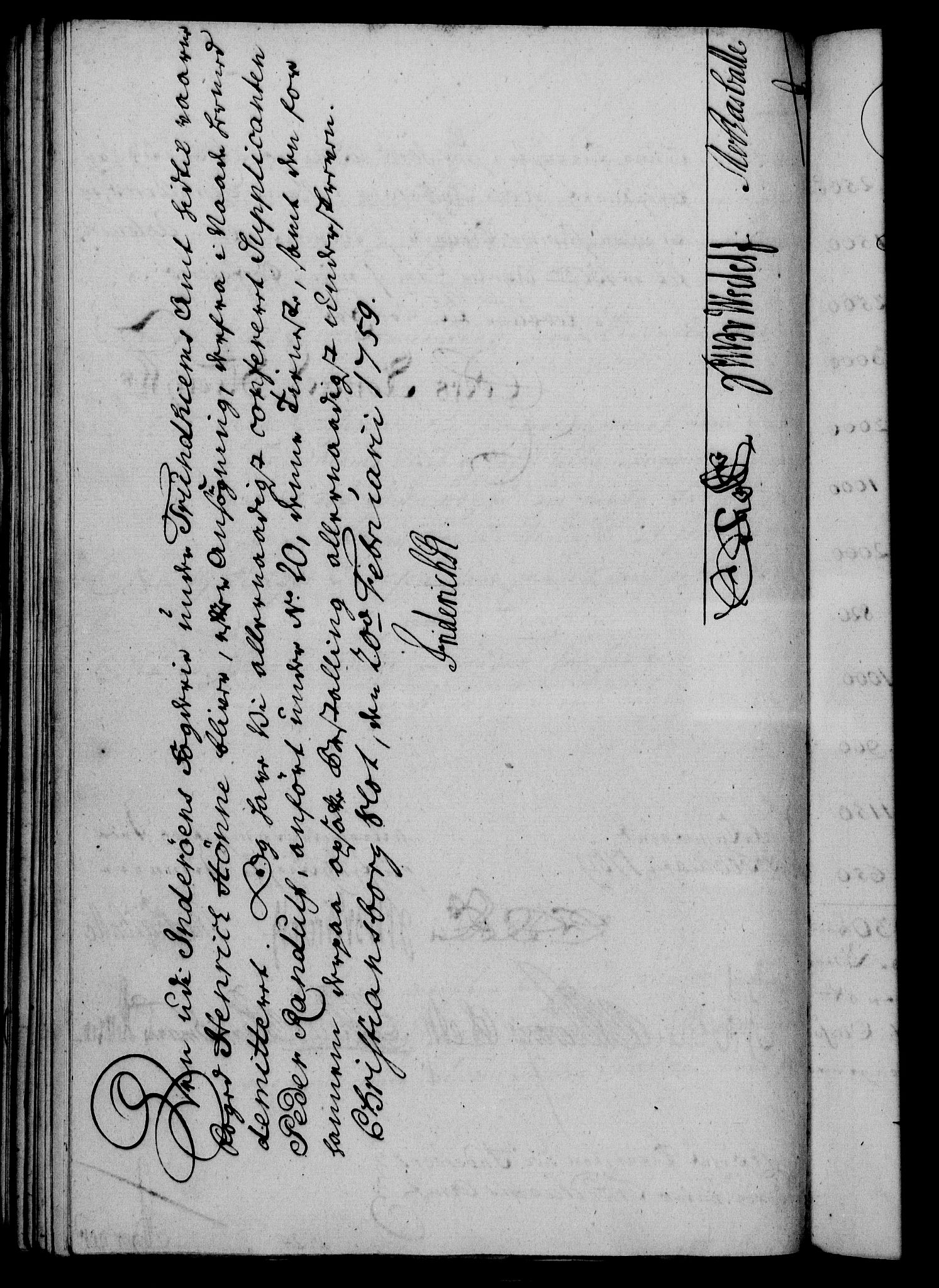 Rentekammeret, Kammerkanselliet, AV/RA-EA-3111/G/Gf/Gfa/L0041: Norsk relasjons- og resolusjonsprotokoll (merket RK 52.41), 1759, p. 153