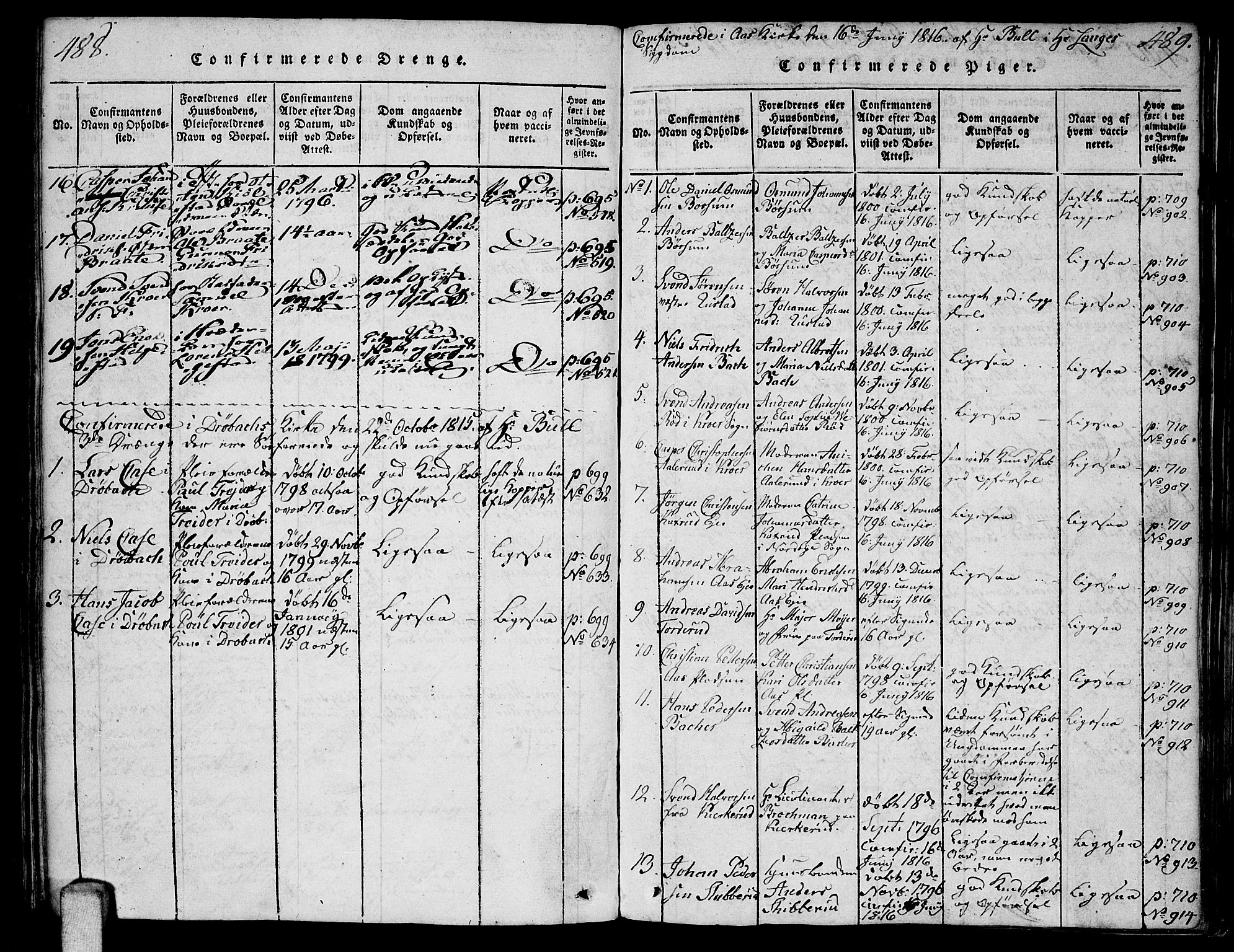 Ås prestekontor Kirkebøker, AV/SAO-A-10894/F/Fa/L0003: Parish register (official) no. I 3, 1814-1818, p. 488-489