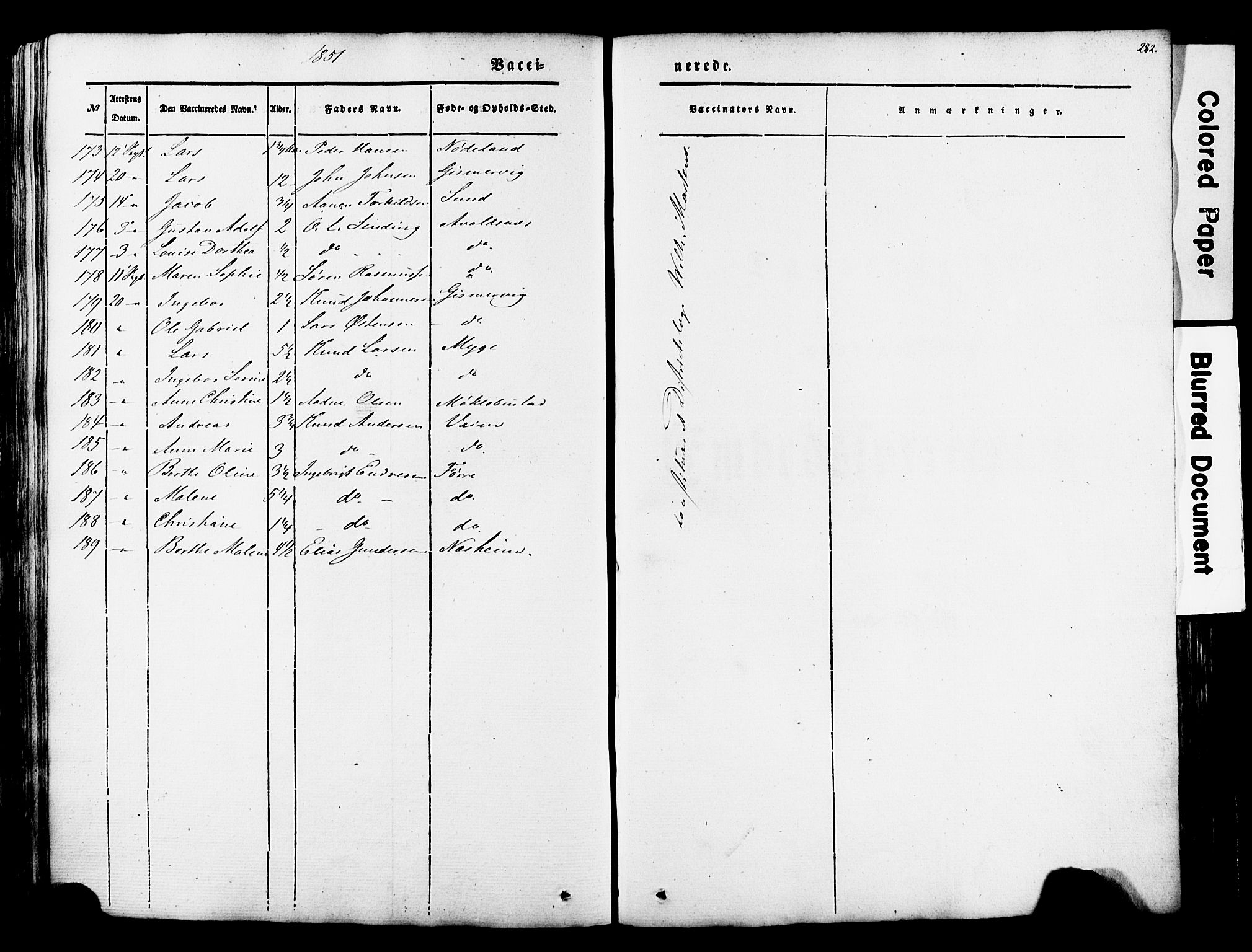 Avaldsnes sokneprestkontor, SAST/A -101851/H/Ha/Haa/L0007: Parish register (official) no. A 7, 1841-1853, p. 282