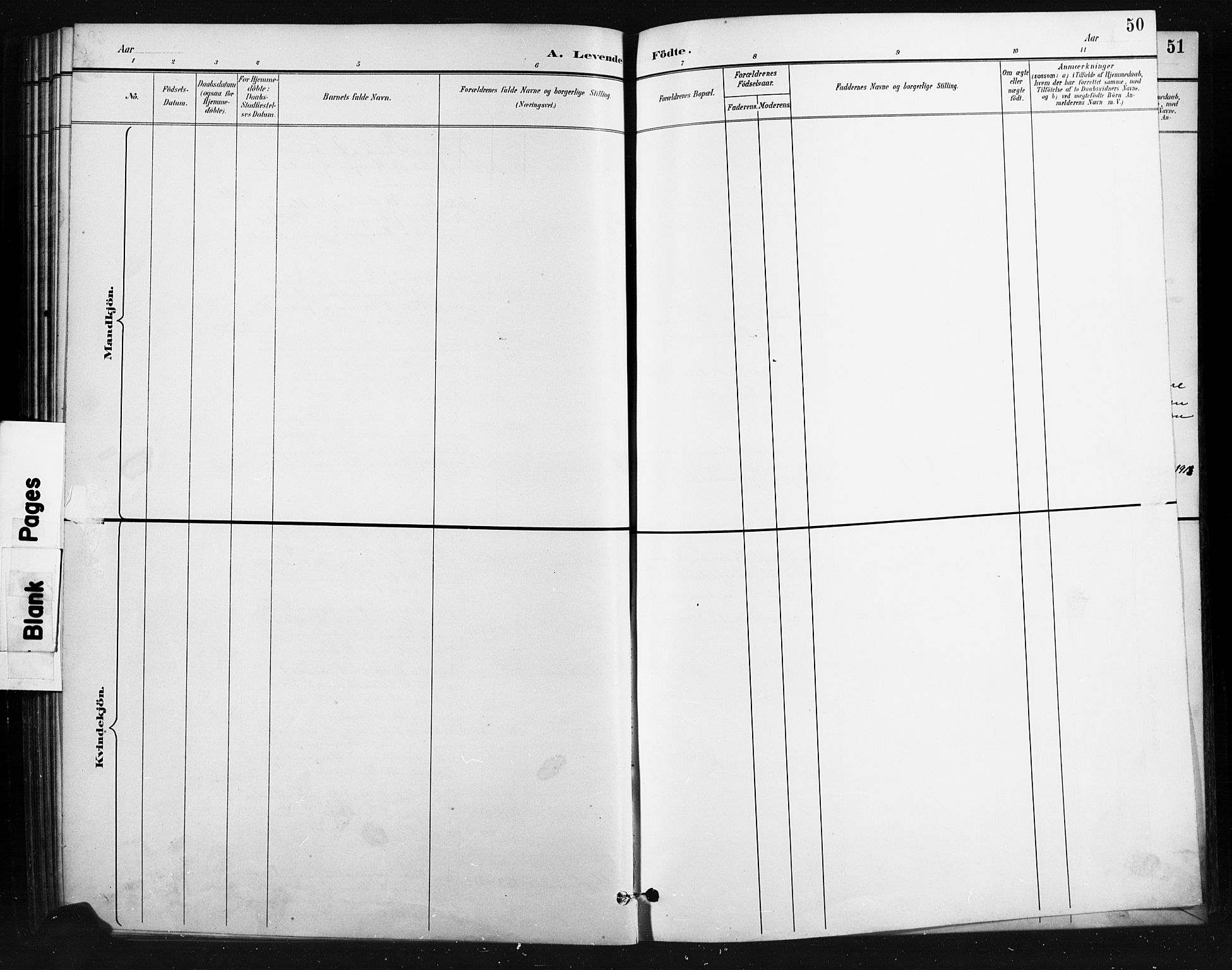 Skjåk prestekontor, SAH/PREST-072/H/Ha/Hab/L0004: Parish register (copy) no. 4, 1895-1921, p. 50