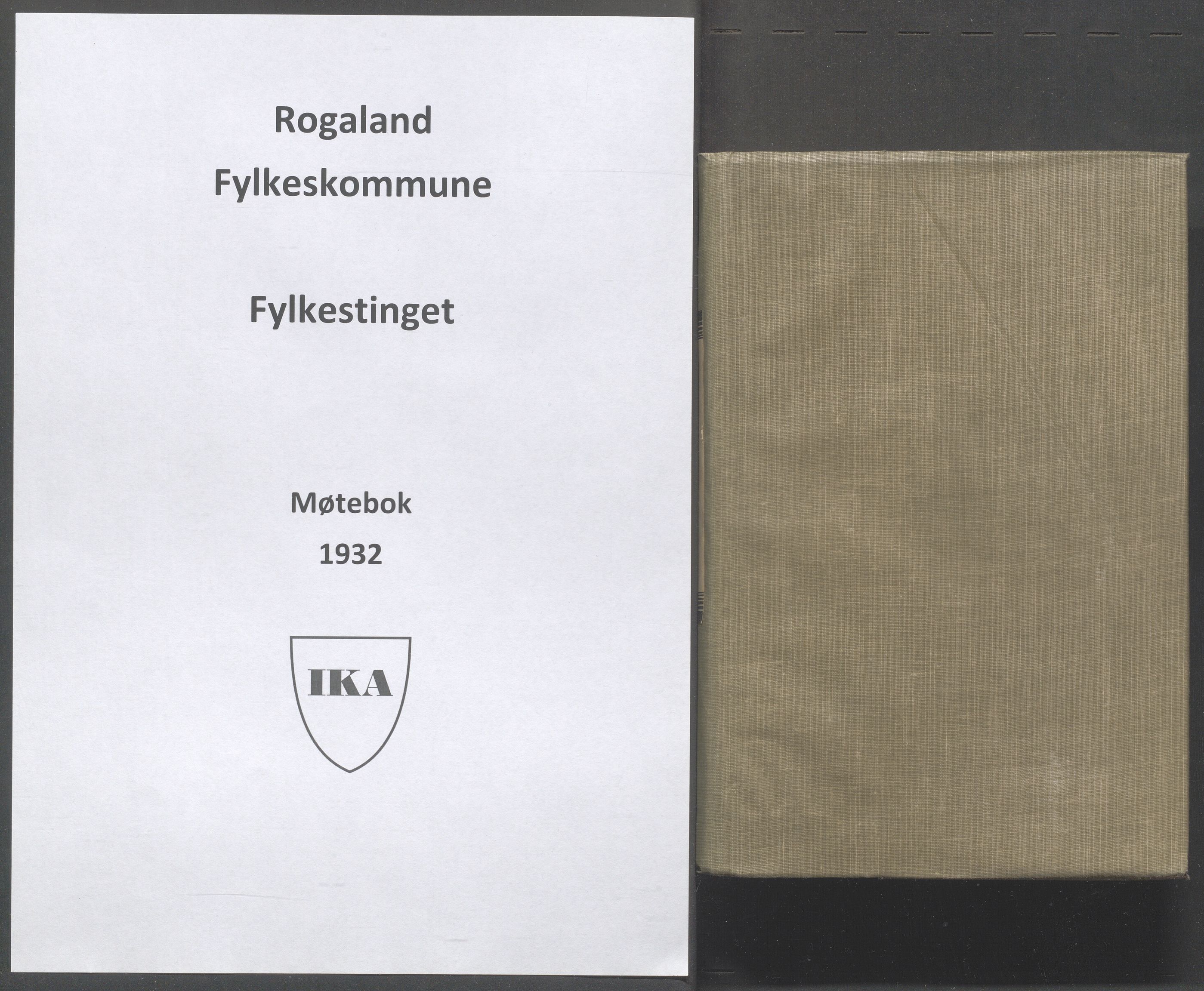 Rogaland fylkeskommune - Fylkesrådmannen , IKAR/A-900/A/Aa/Aaa/L0051: Møtebok , 1932