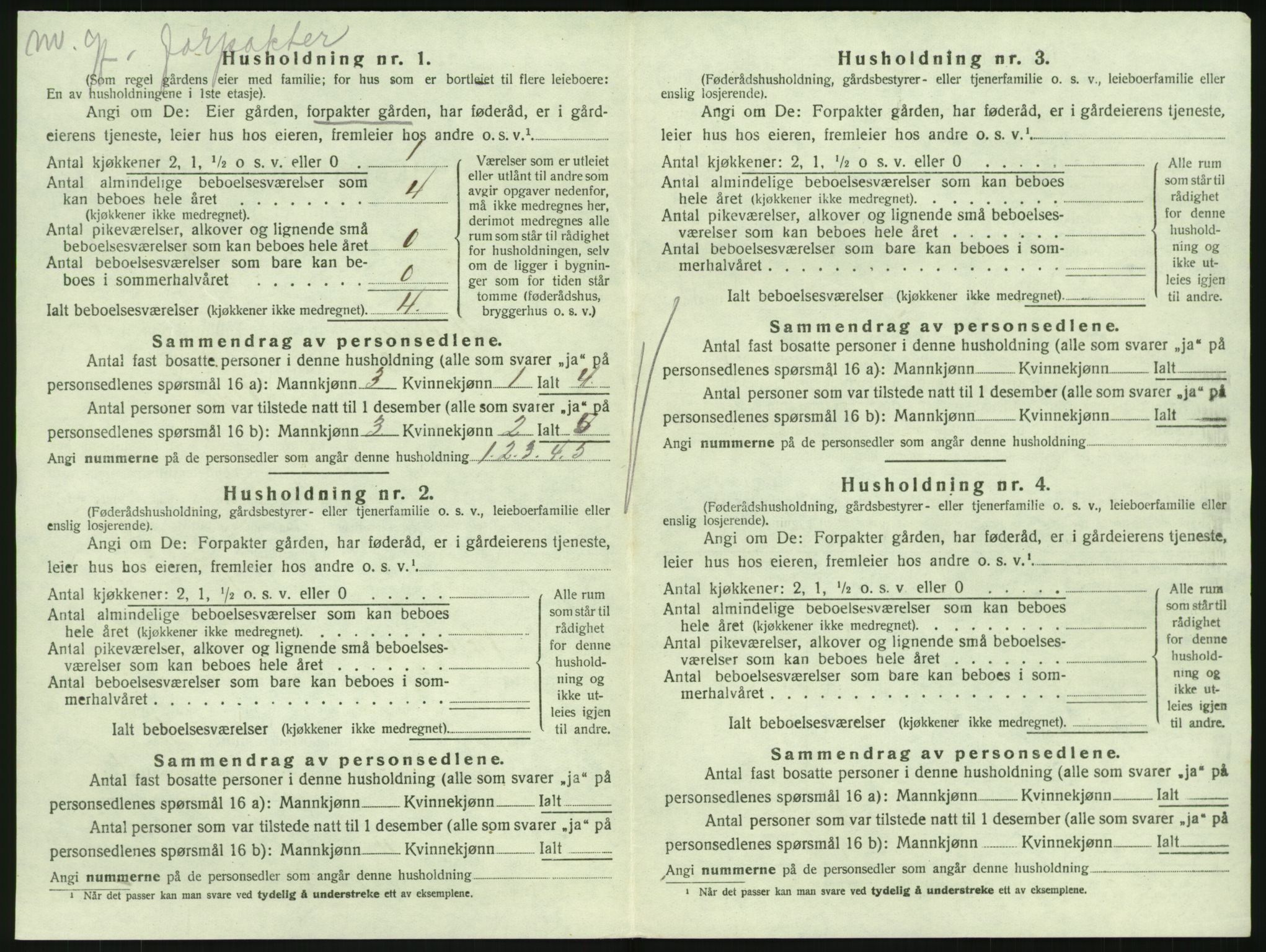 SAKO, 1920 census for Hedrum, 1920, p. 606