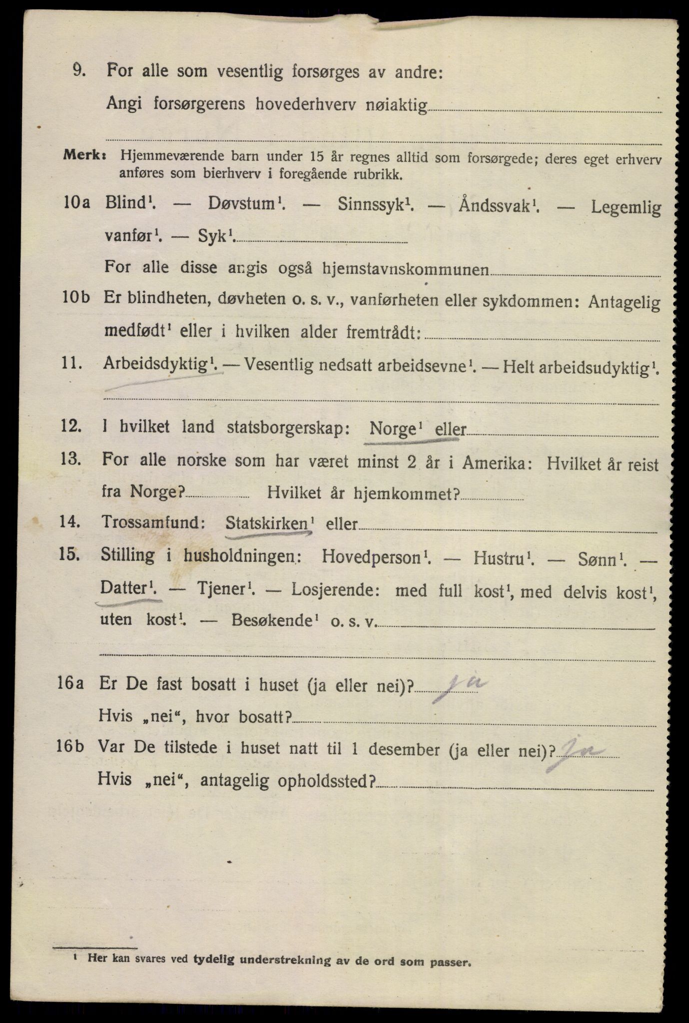 SAKO, 1920 census for Kongsberg, 1920, p. 18389