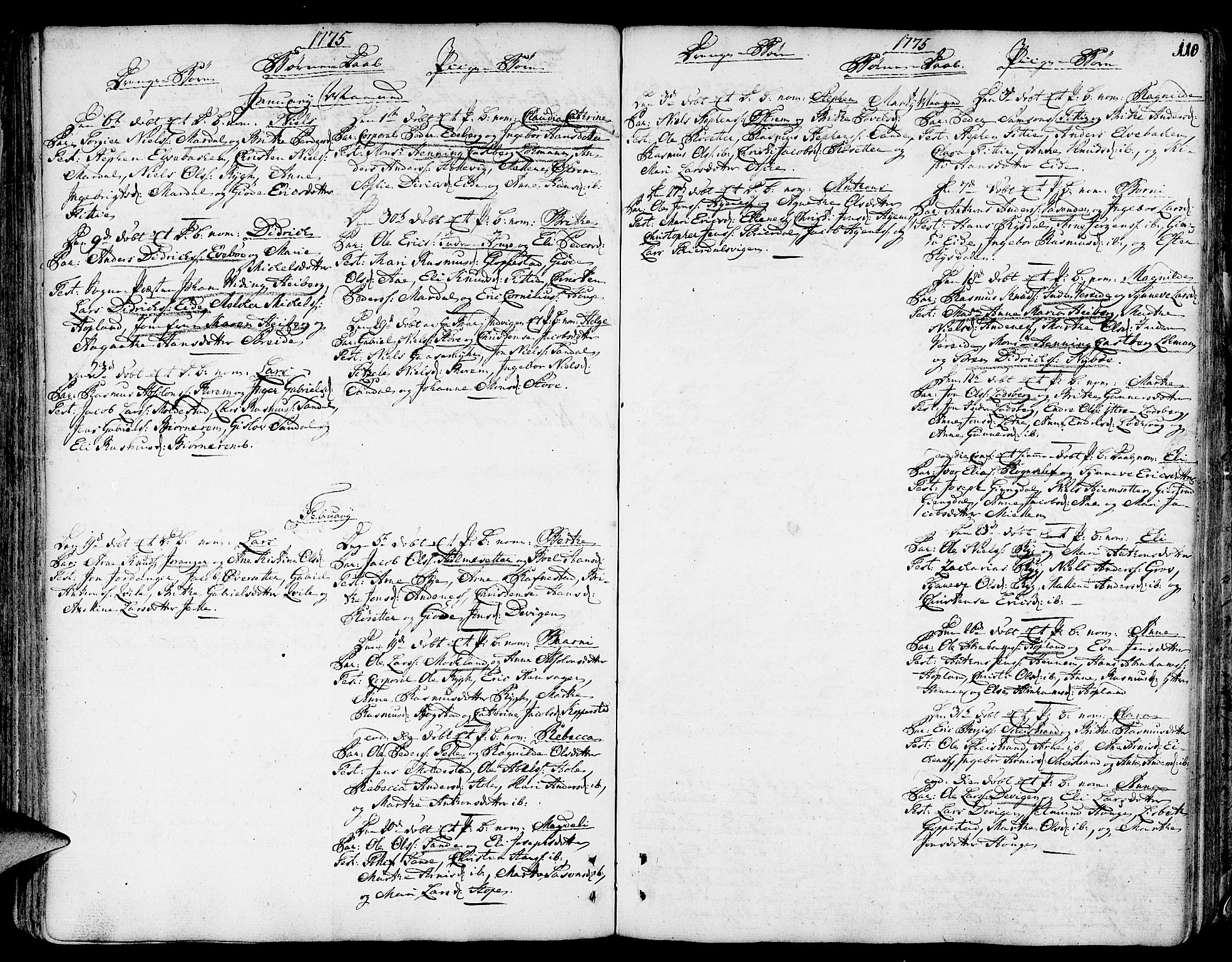 Gloppen sokneprestembete, AV/SAB-A-80101/H/Haa/Haaa/L0004: Parish register (official) no. A 4, 1758-1784, p. 110