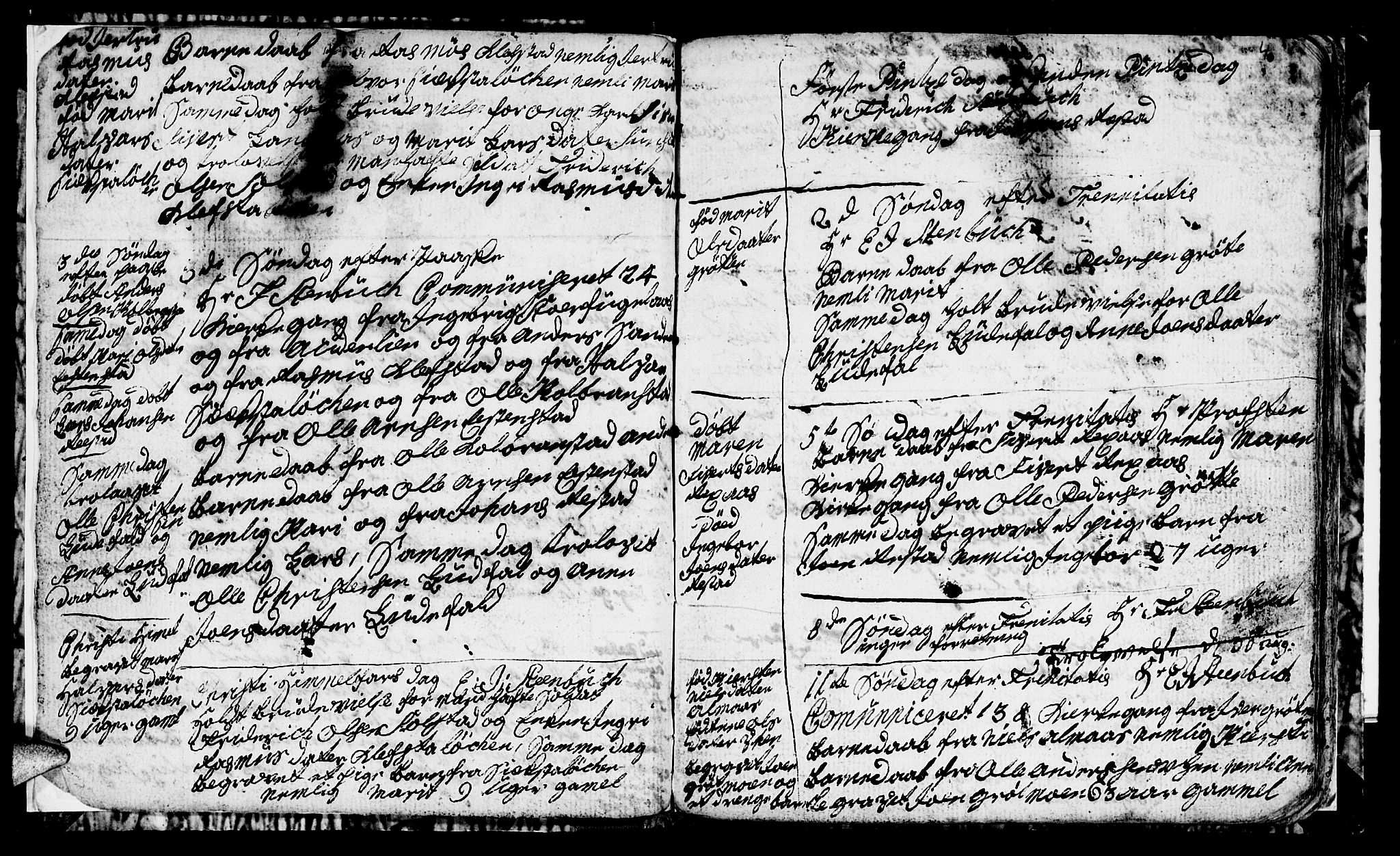 Ministerialprotokoller, klokkerbøker og fødselsregistre - Sør-Trøndelag, SAT/A-1456/694/L1129: Parish register (copy) no. 694C01, 1793-1815, p. 4