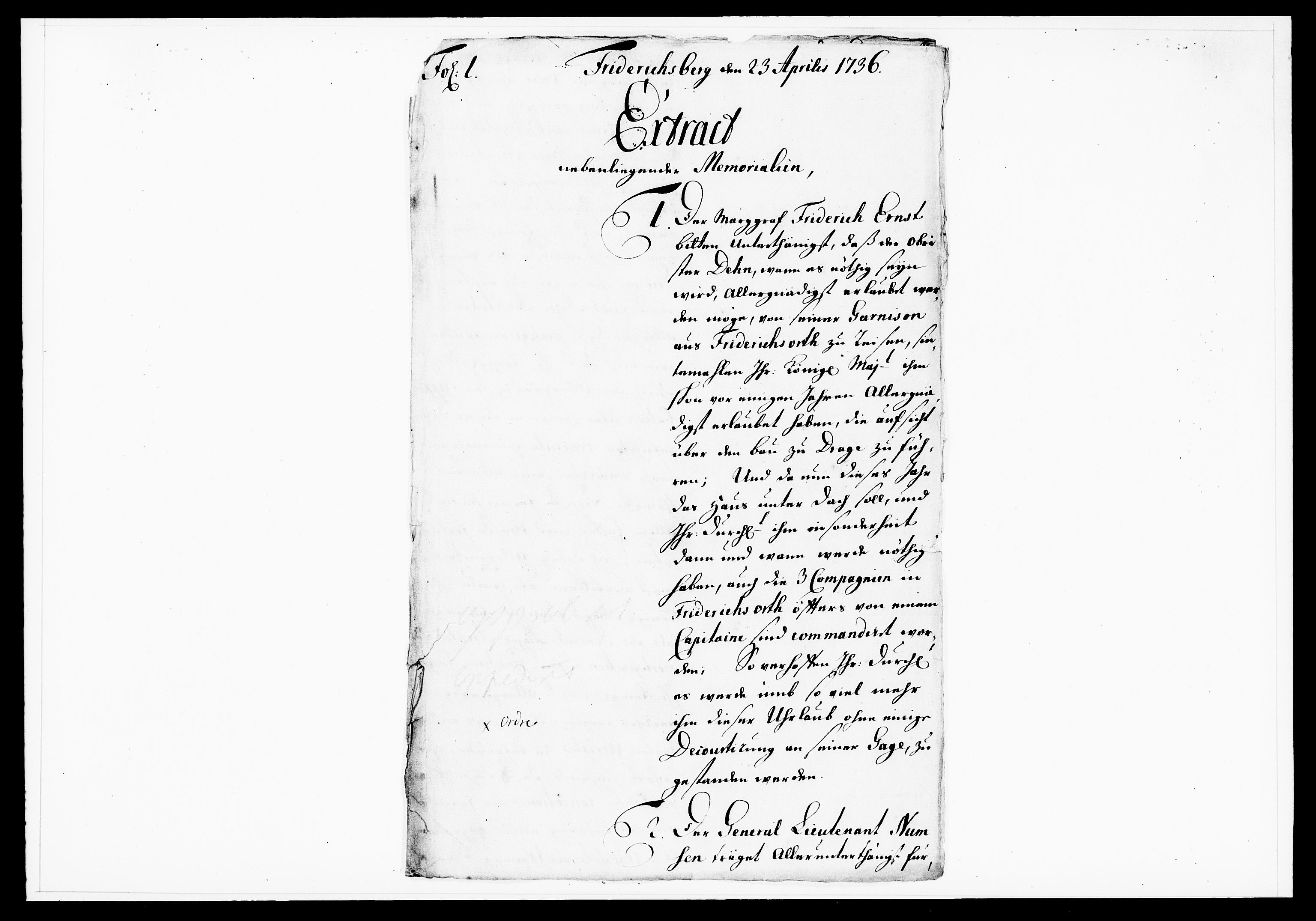Krigskollegiet, Krigskancelliet, DRA/A-0006/-/1130-1137: Refererede sager, 1736, p. 150