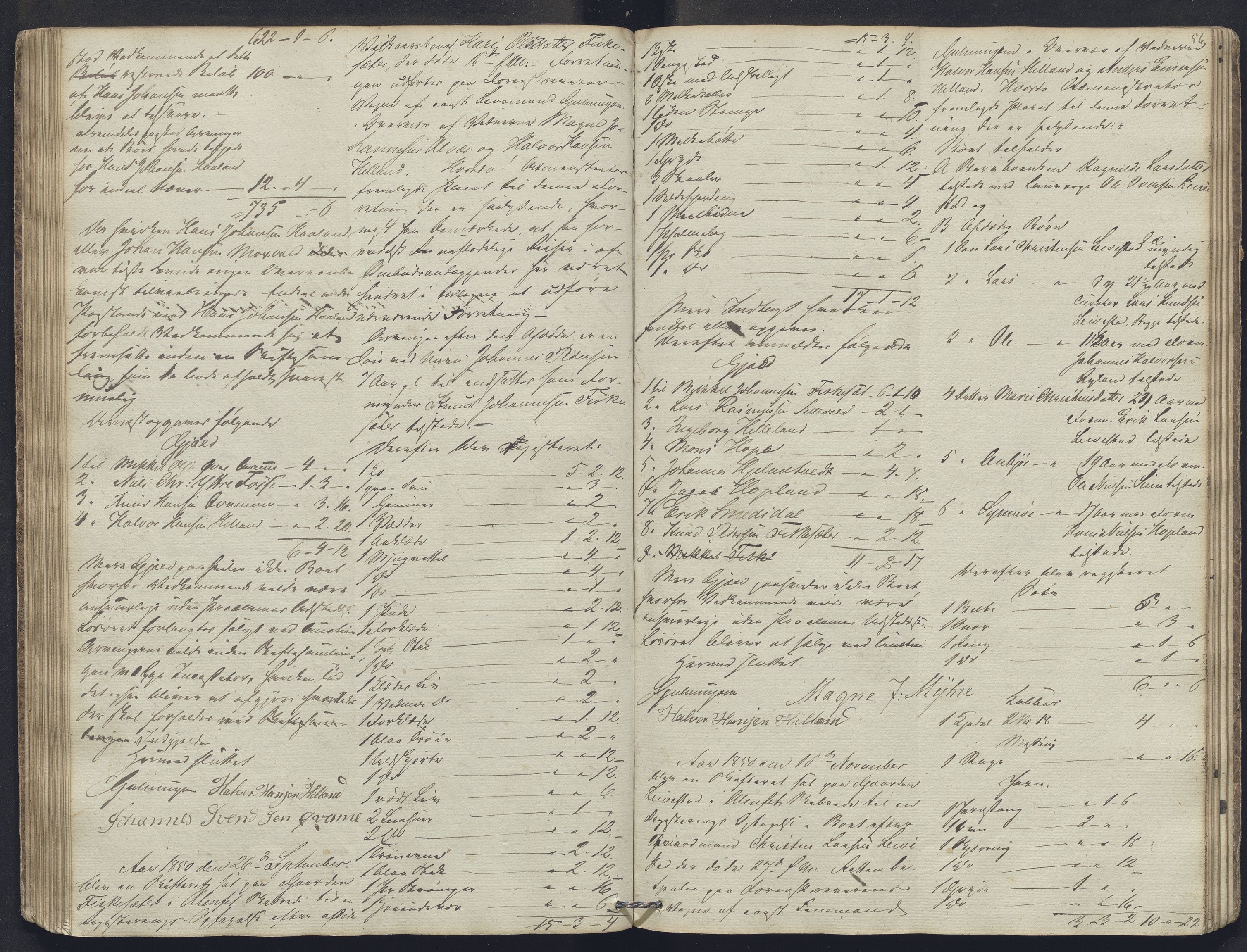 Nordhordland sorenskrivar, SAB/A-2901/1/H/Hb/L0003: Registreringsprotokollar, 1846-1852, p. 56