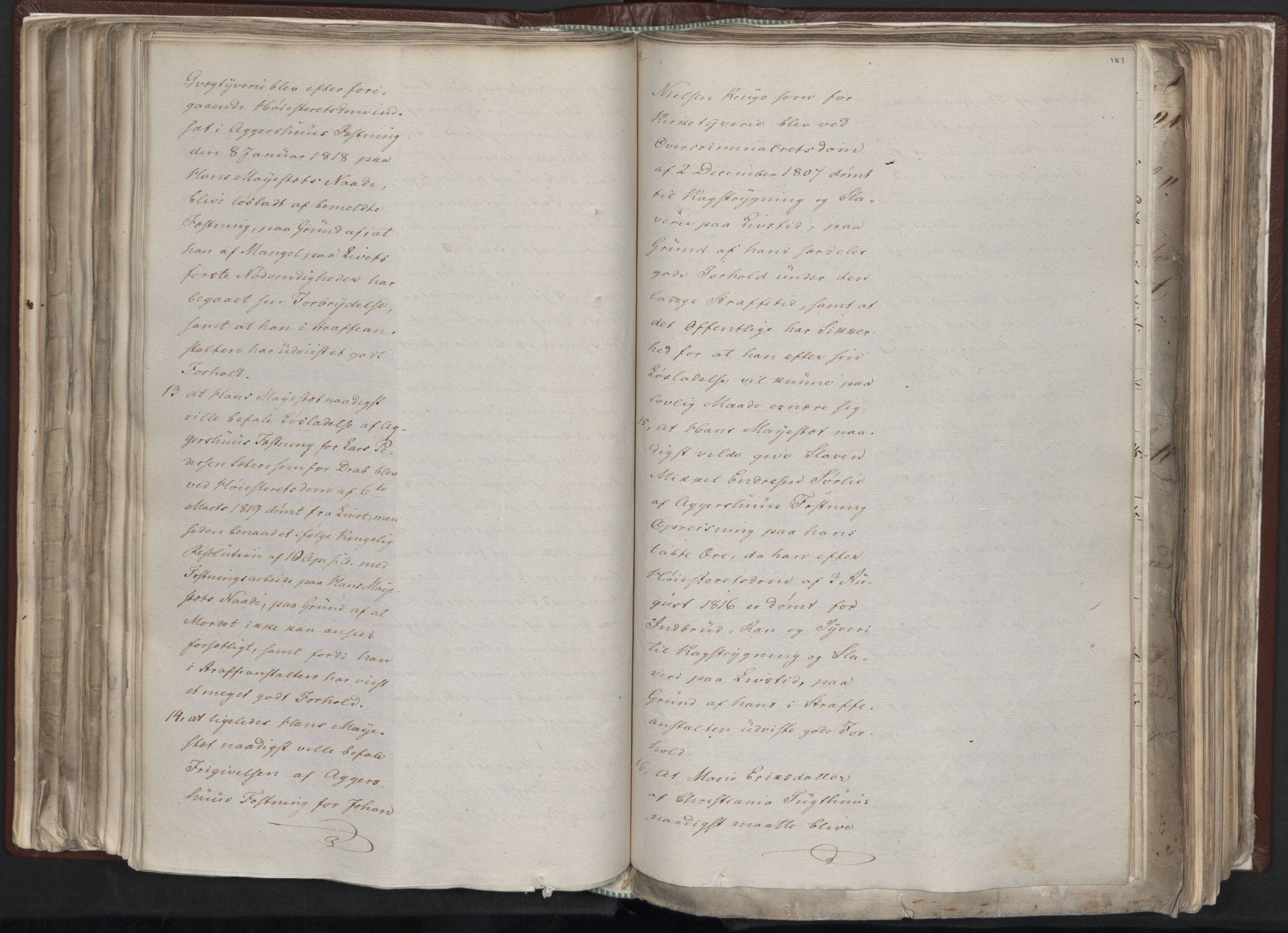 Statsrådssekretariatet, AV/RA-S-1001/A/Ab/L0012: Kgl. res. nr. 5679-6008 II, 1821, p. 180b-181a