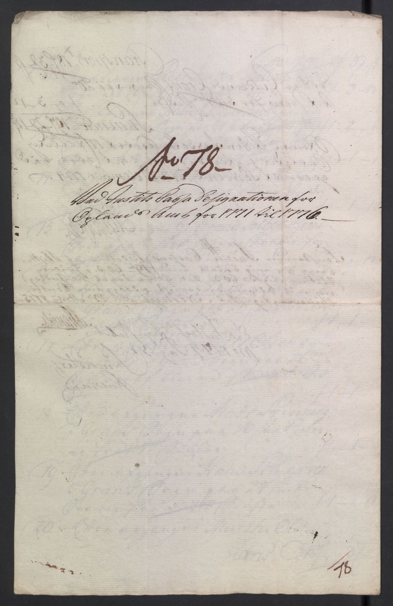 Rentekammeret inntil 1814, Reviderte regnskaper, Mindre regnskaper, AV/RA-EA-4068/Rb/L0014: Opplands amt, 1771-1779, p. 280