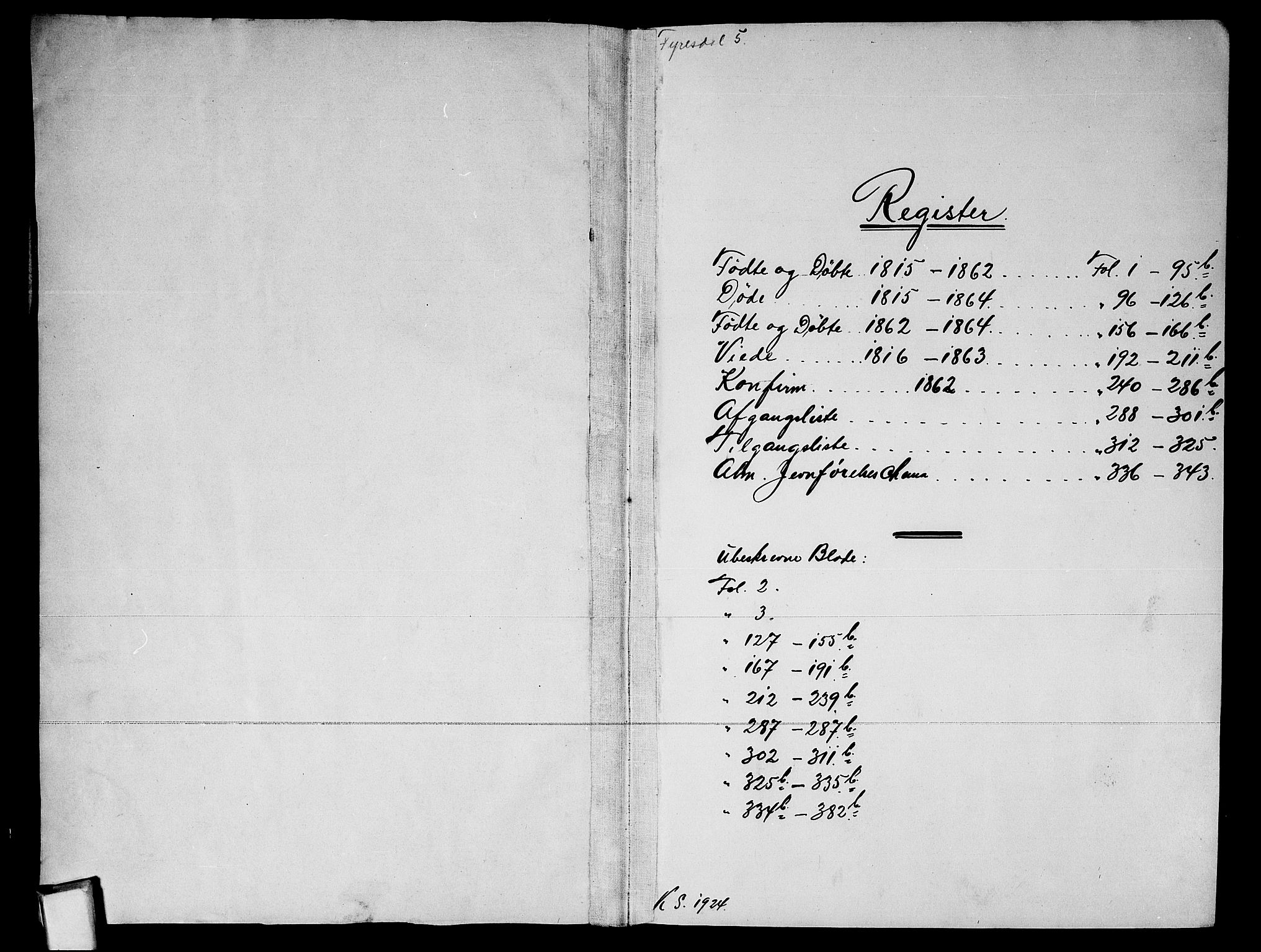 Fyresdal kirkebøker, SAKO/A-263/G/Ga/L0003: Parish register (copy) no. I 3, 1815-1863