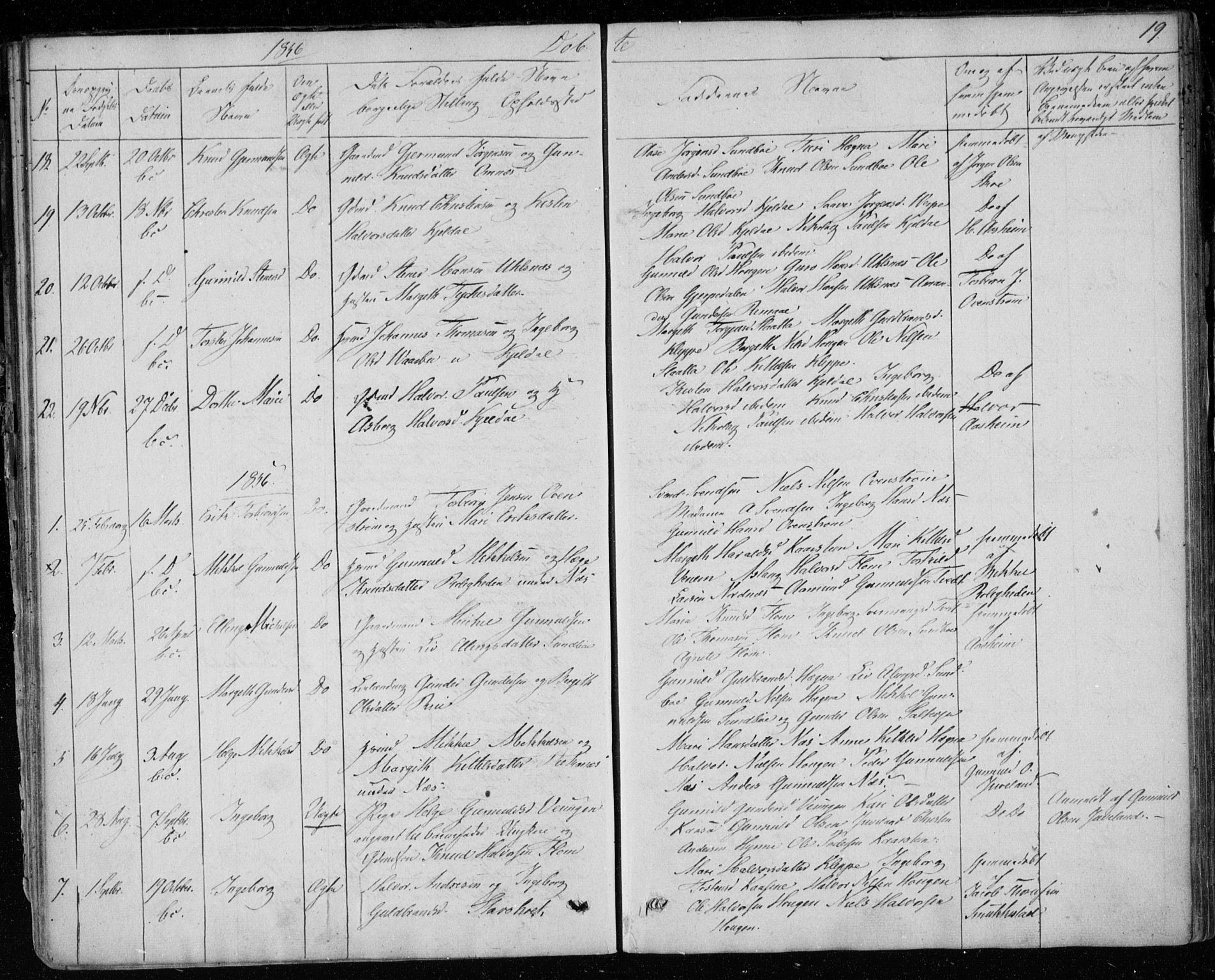 Lunde kirkebøker, AV/SAKO-A-282/F/Fb/L0001: Parish register (official) no. II 1, 1845-1861, p. 19