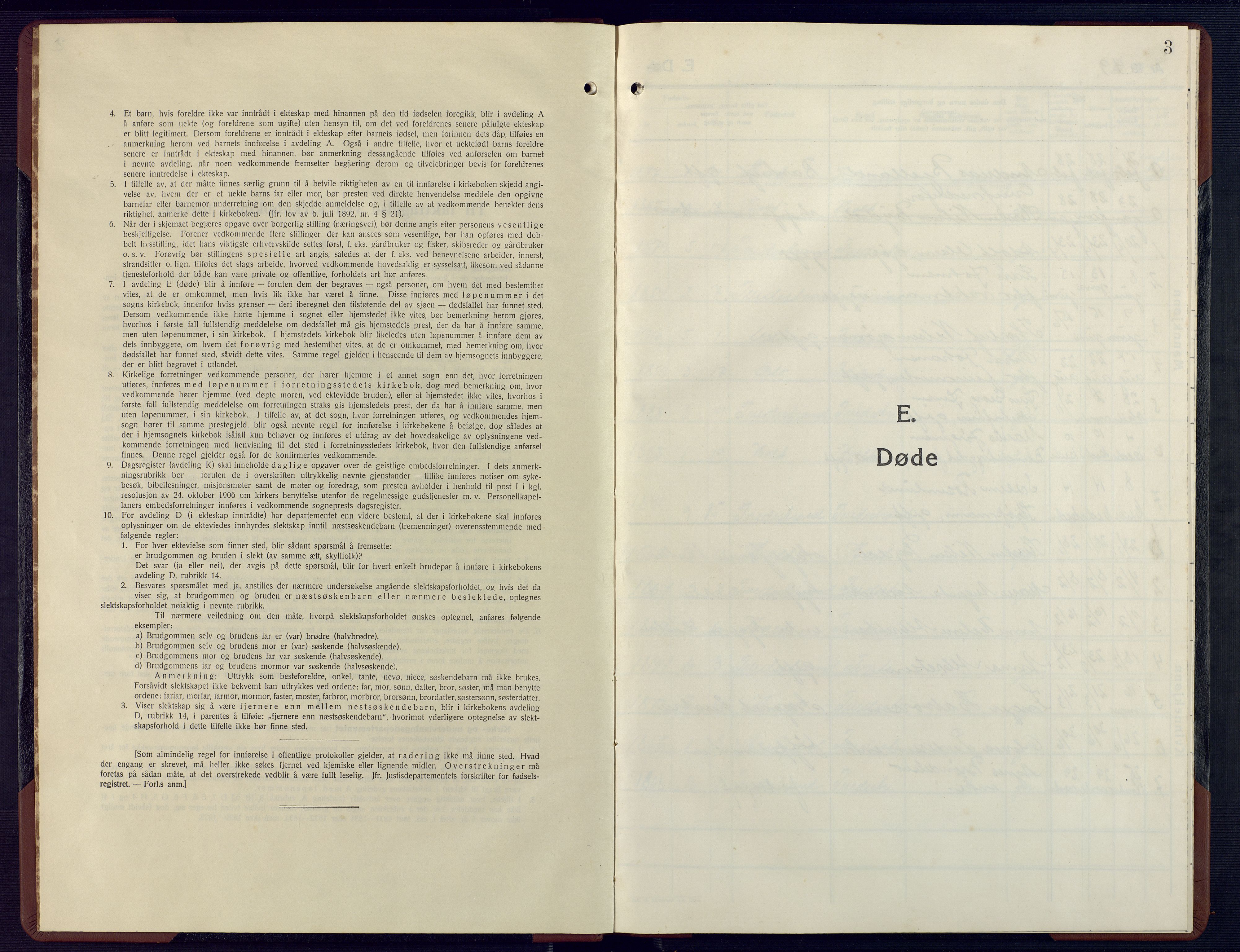 Tvedestrand sokneprestkontor, SAK/1111-0042/F/Fb/L0003: Parish register (copy) no. B 3, 1949-1949, p. 3