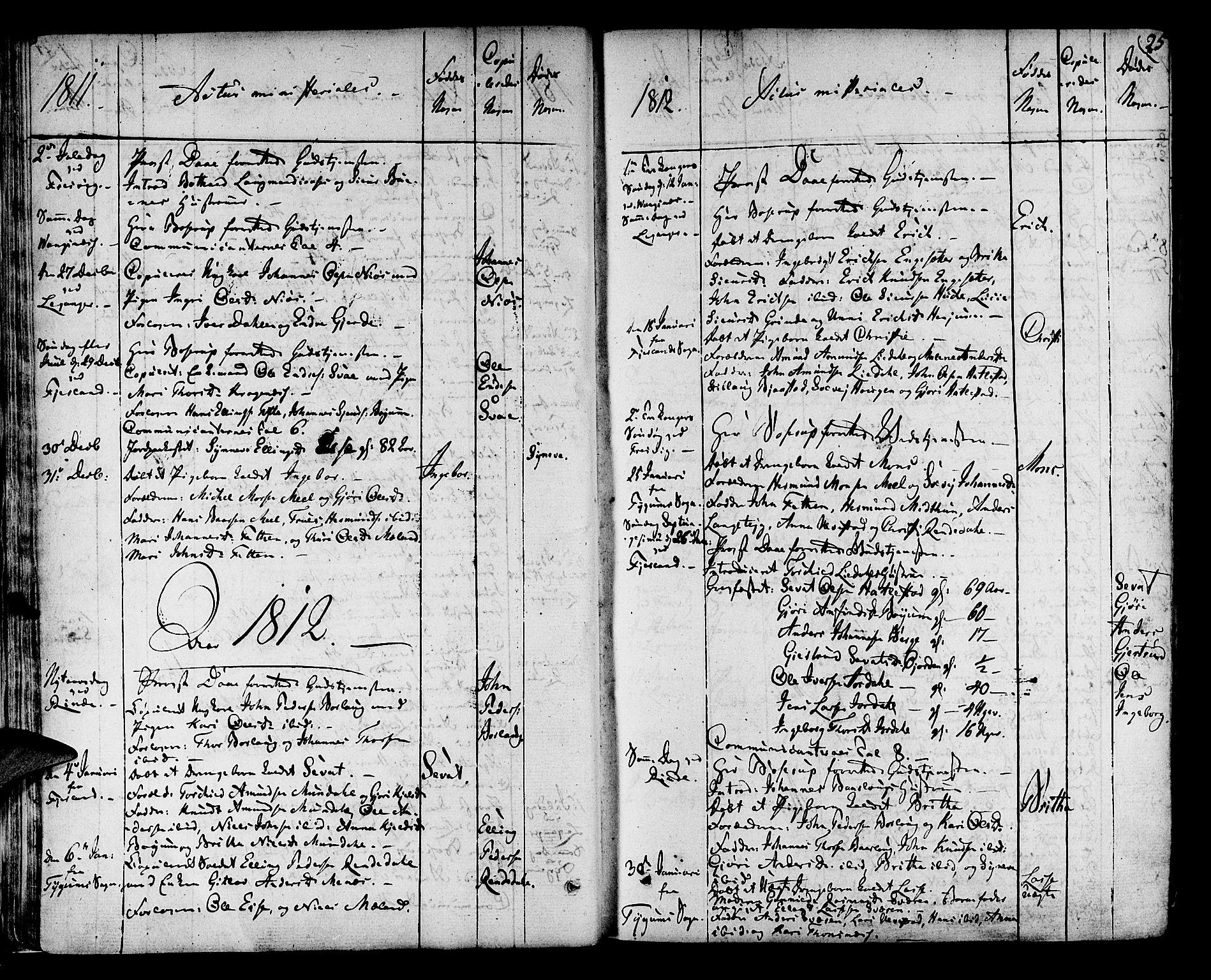 Leikanger sokneprestembete, AV/SAB-A-81001/H/Haa/Haaa/L0006: Parish register (official) no. A 6, 1810-1838, p. 25