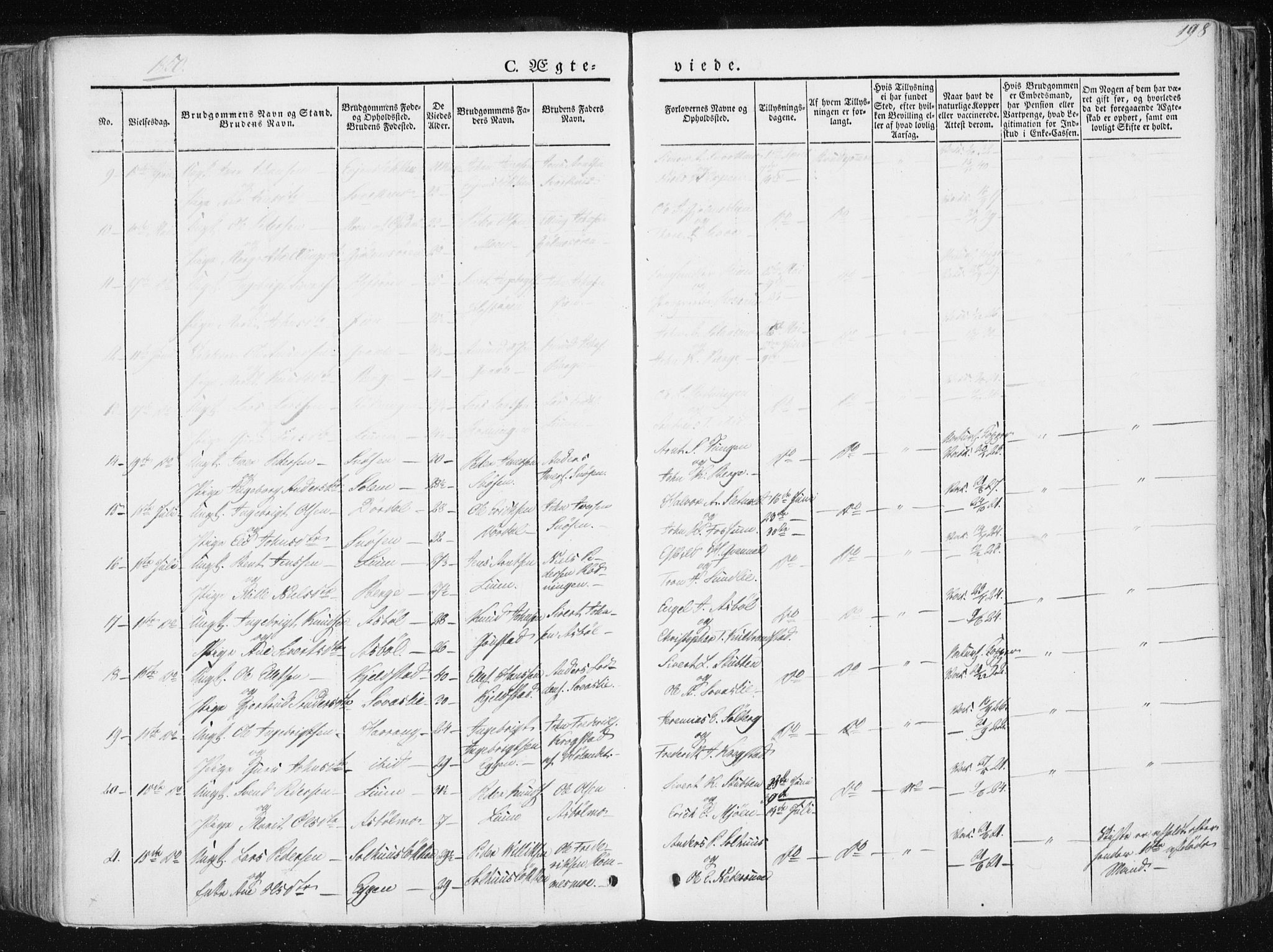 Ministerialprotokoller, klokkerbøker og fødselsregistre - Sør-Trøndelag, AV/SAT-A-1456/668/L0805: Parish register (official) no. 668A05, 1840-1853, p. 198