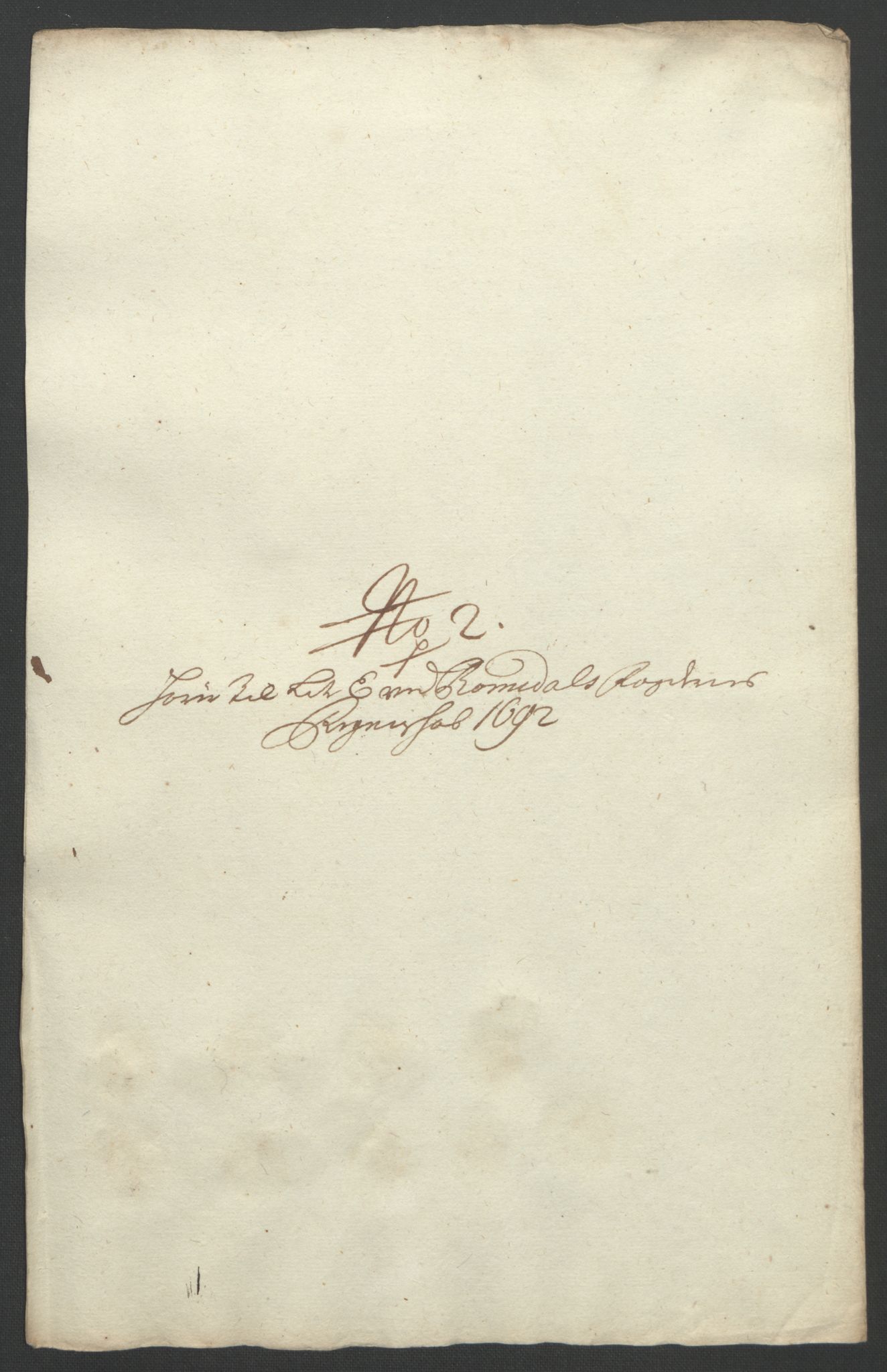 Rentekammeret inntil 1814, Reviderte regnskaper, Fogderegnskap, AV/RA-EA-4092/R55/L3650: Fogderegnskap Romsdal, 1692, p. 84