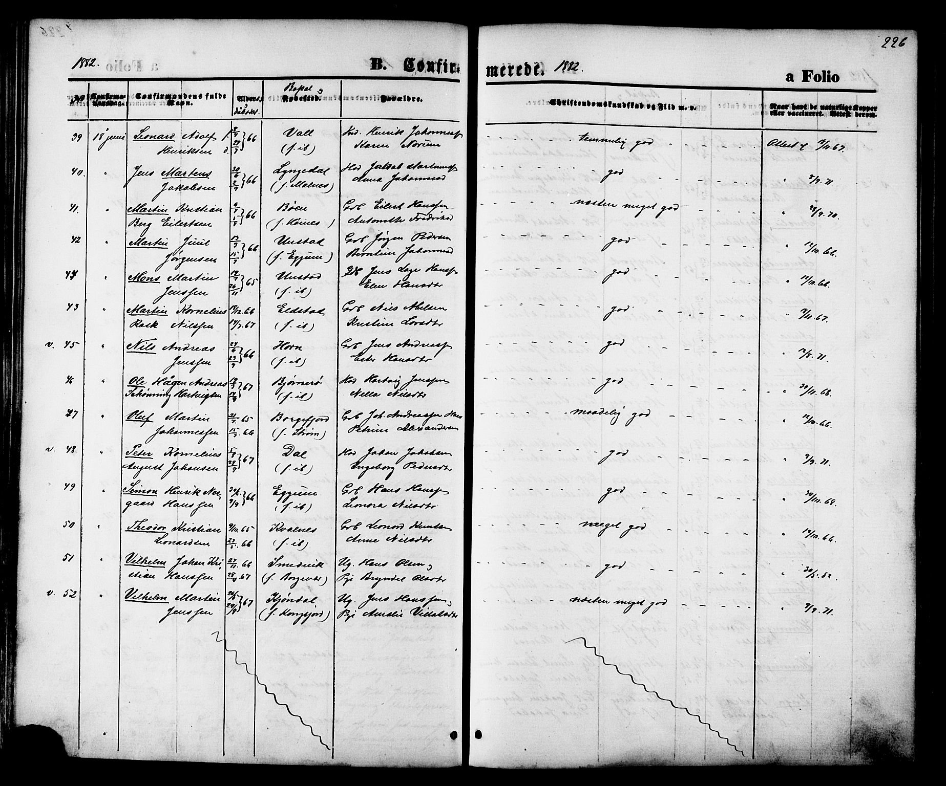 Ministerialprotokoller, klokkerbøker og fødselsregistre - Nordland, AV/SAT-A-1459/880/L1132: Parish register (official) no. 880A06, 1869-1887, p. 226