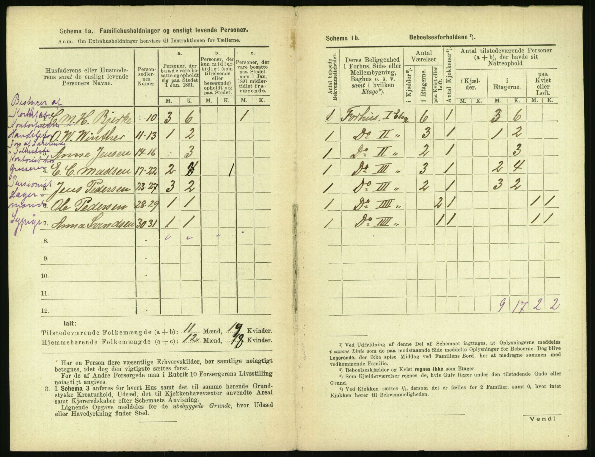 RA, 1891 census for 0301 Kristiania, 1891, p. 125905