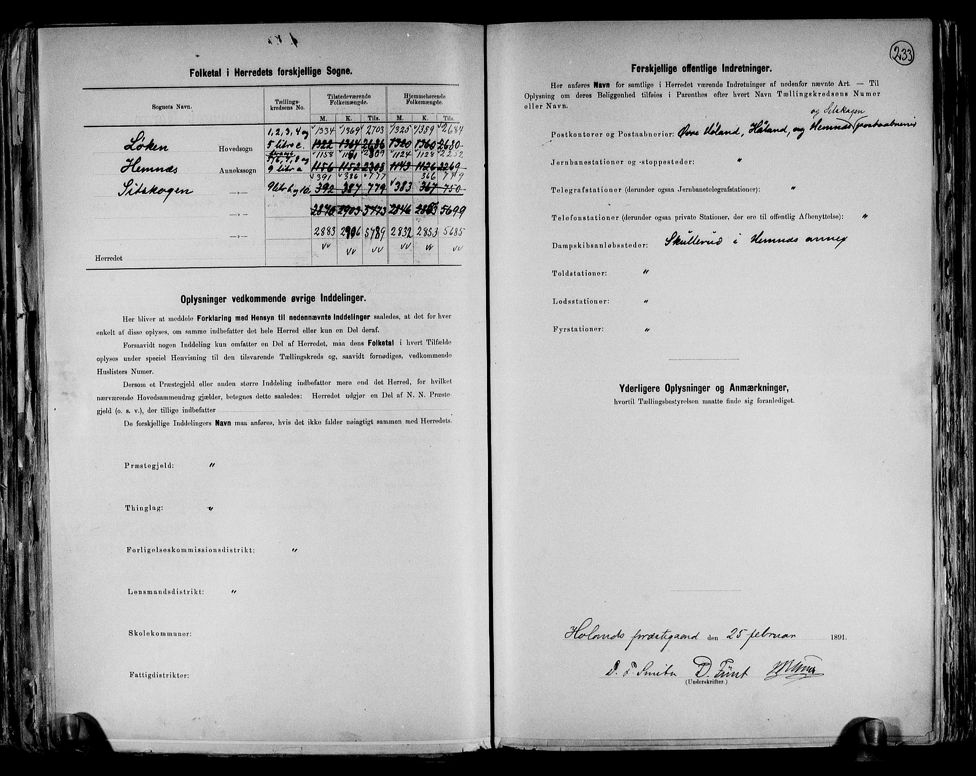 RA, 1891 census for 0221 Høland, 1891, p. 3