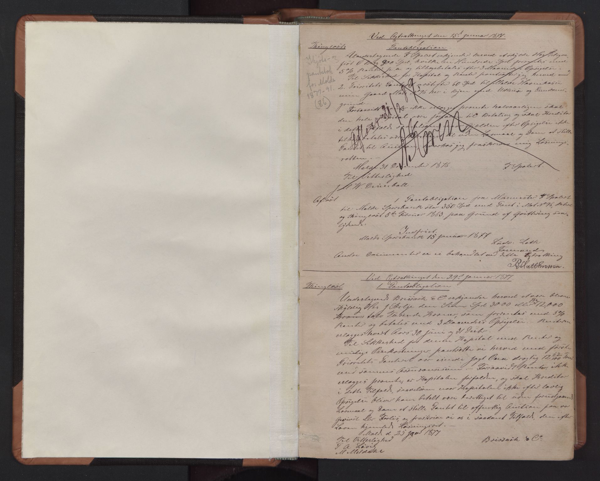 Molde byfogd, AV/SAT-A-0025/2/2C/L0005: Mortgage book no. 5, 1877-1891, p. 1