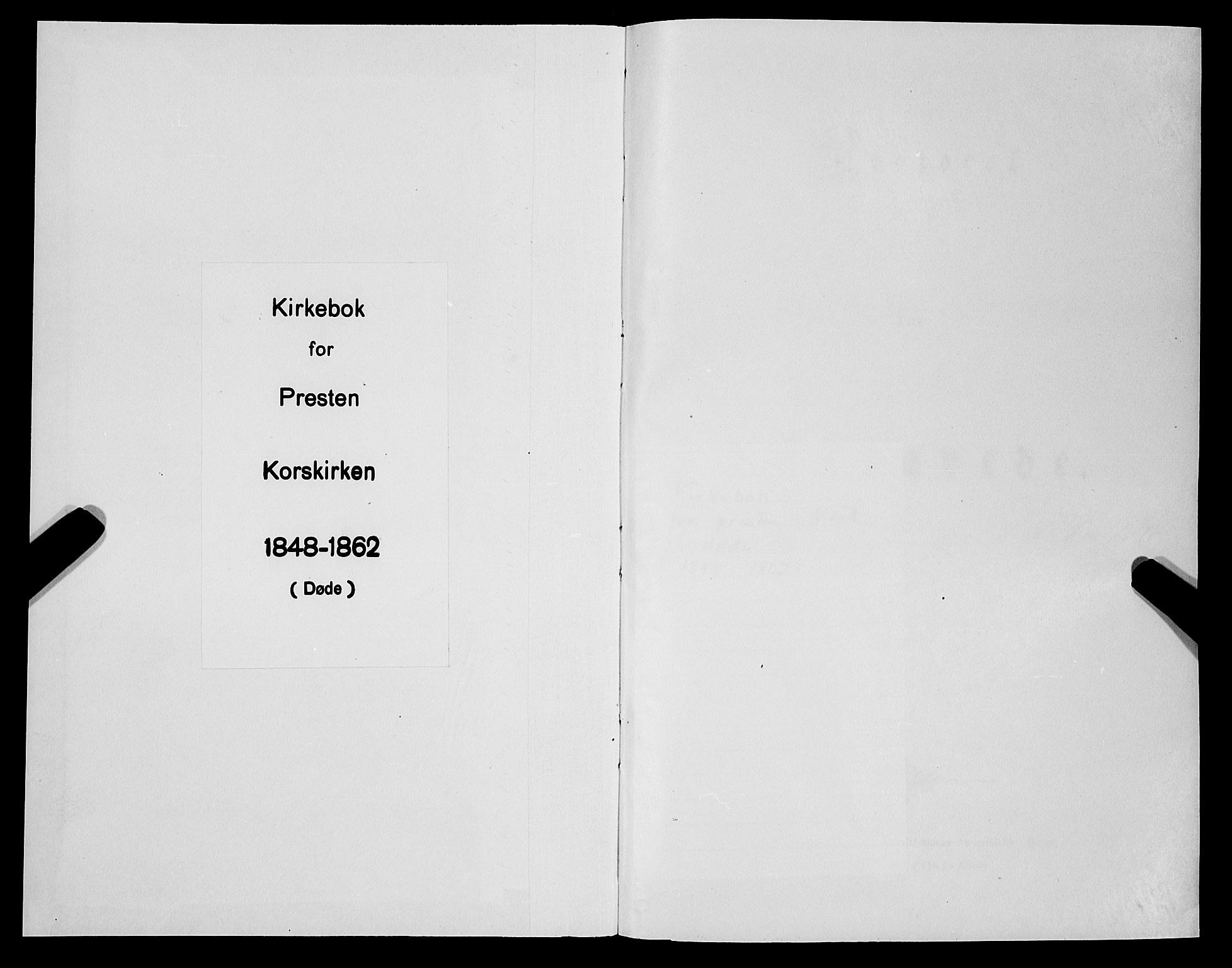 Korskirken sokneprestembete, SAB/A-76101/H/Haa: Parish register (official) no. E 2, 1848-1862