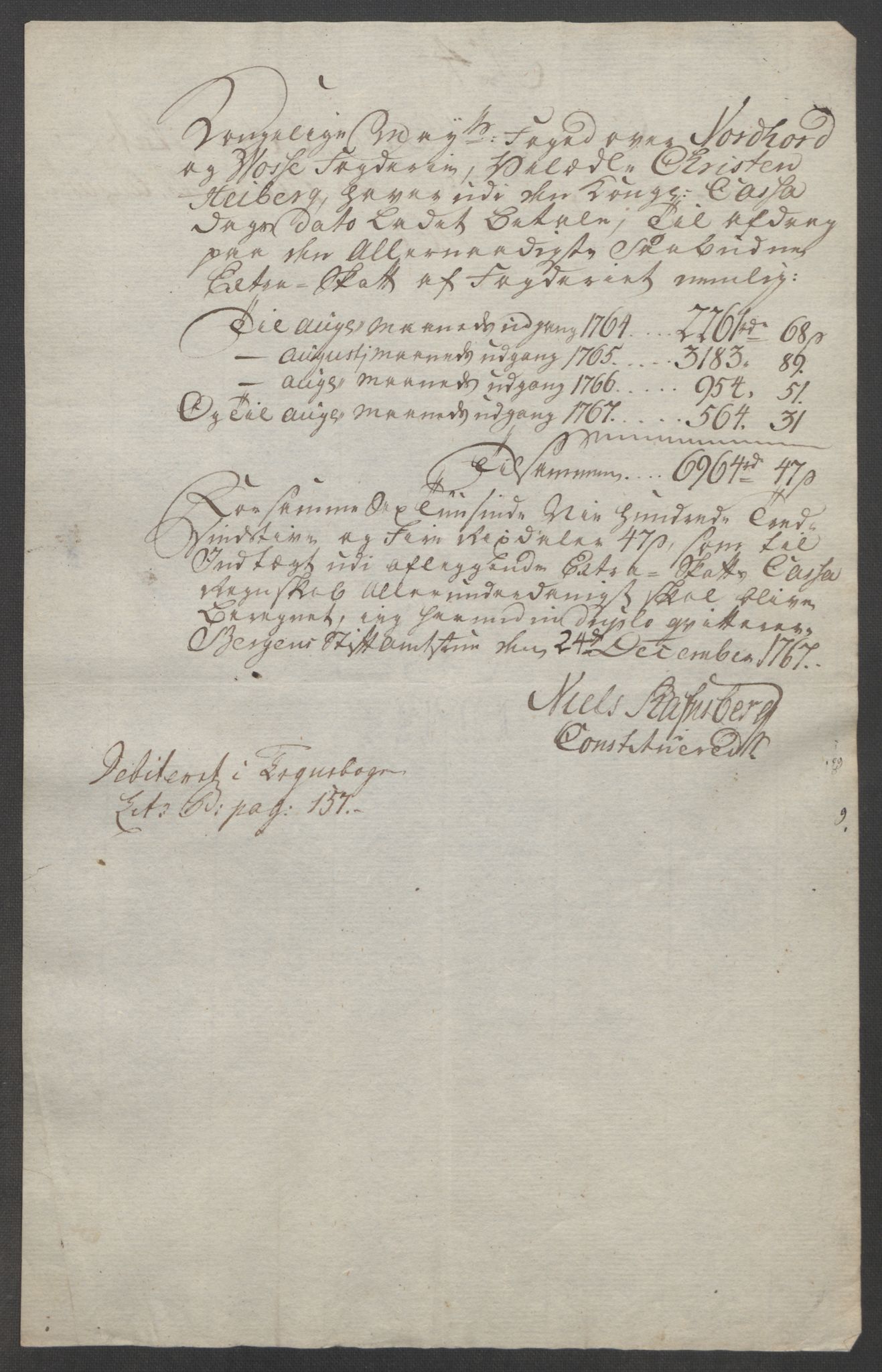 Rentekammeret inntil 1814, Reviderte regnskaper, Fogderegnskap, RA/EA-4092/R51/L3303: Ekstraskatten Nordhordland og Voss, 1762-1772, p. 159