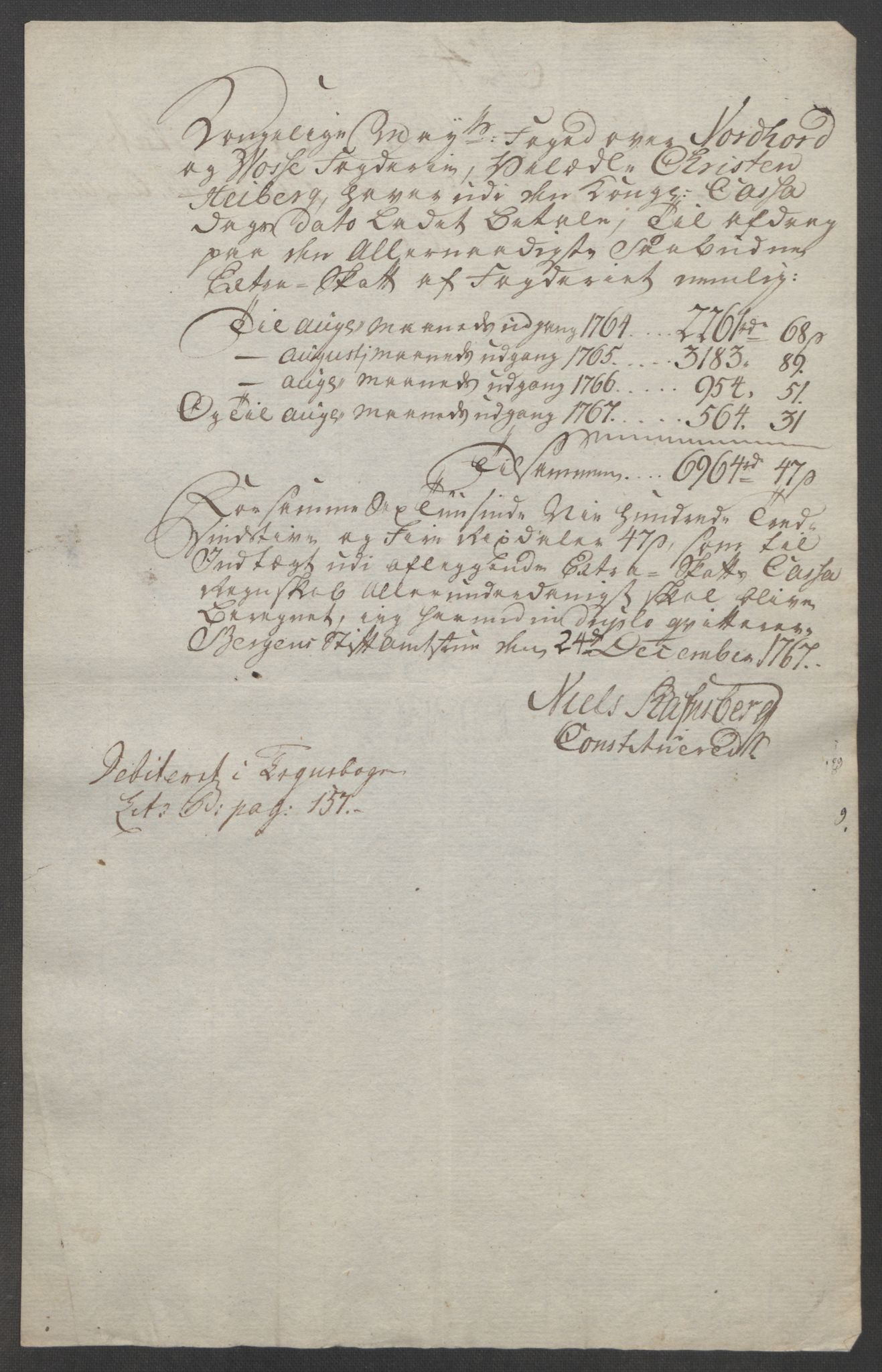 Rentekammeret inntil 1814, Reviderte regnskaper, Fogderegnskap, AV/RA-EA-4092/R51/L3303: Ekstraskatten Nordhordland og Voss, 1762-1772, p. 159