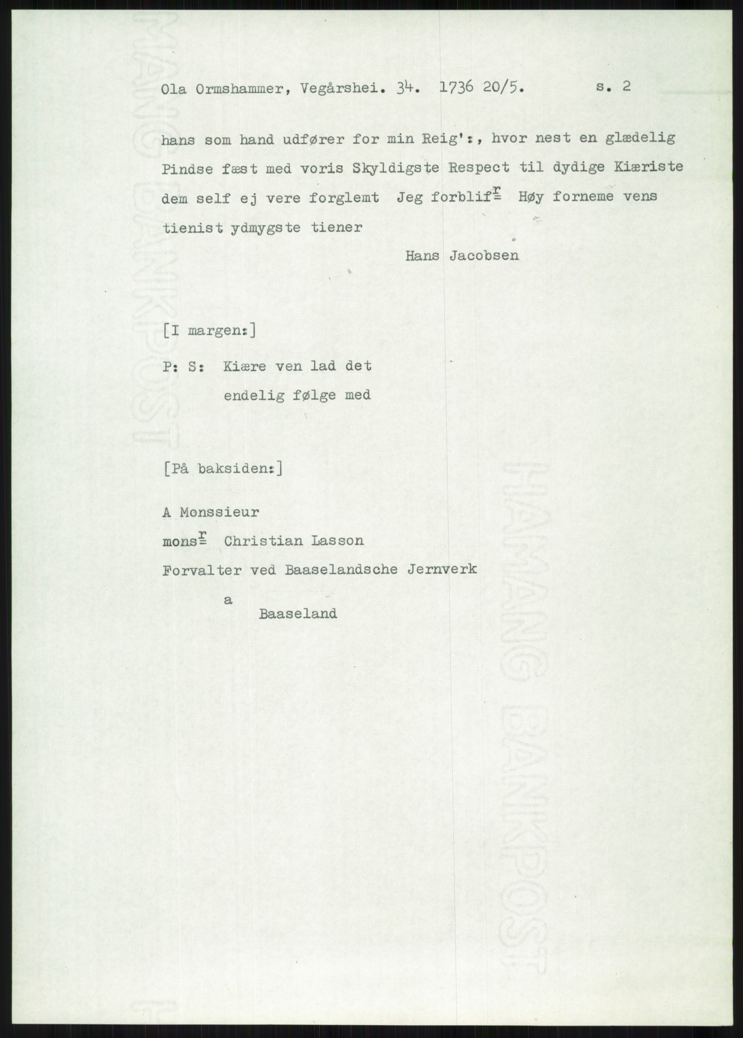 Samlinger til kildeutgivelse, Diplomavskriftsamlingen, AV/RA-EA-4053/H/Ha, p. 3470