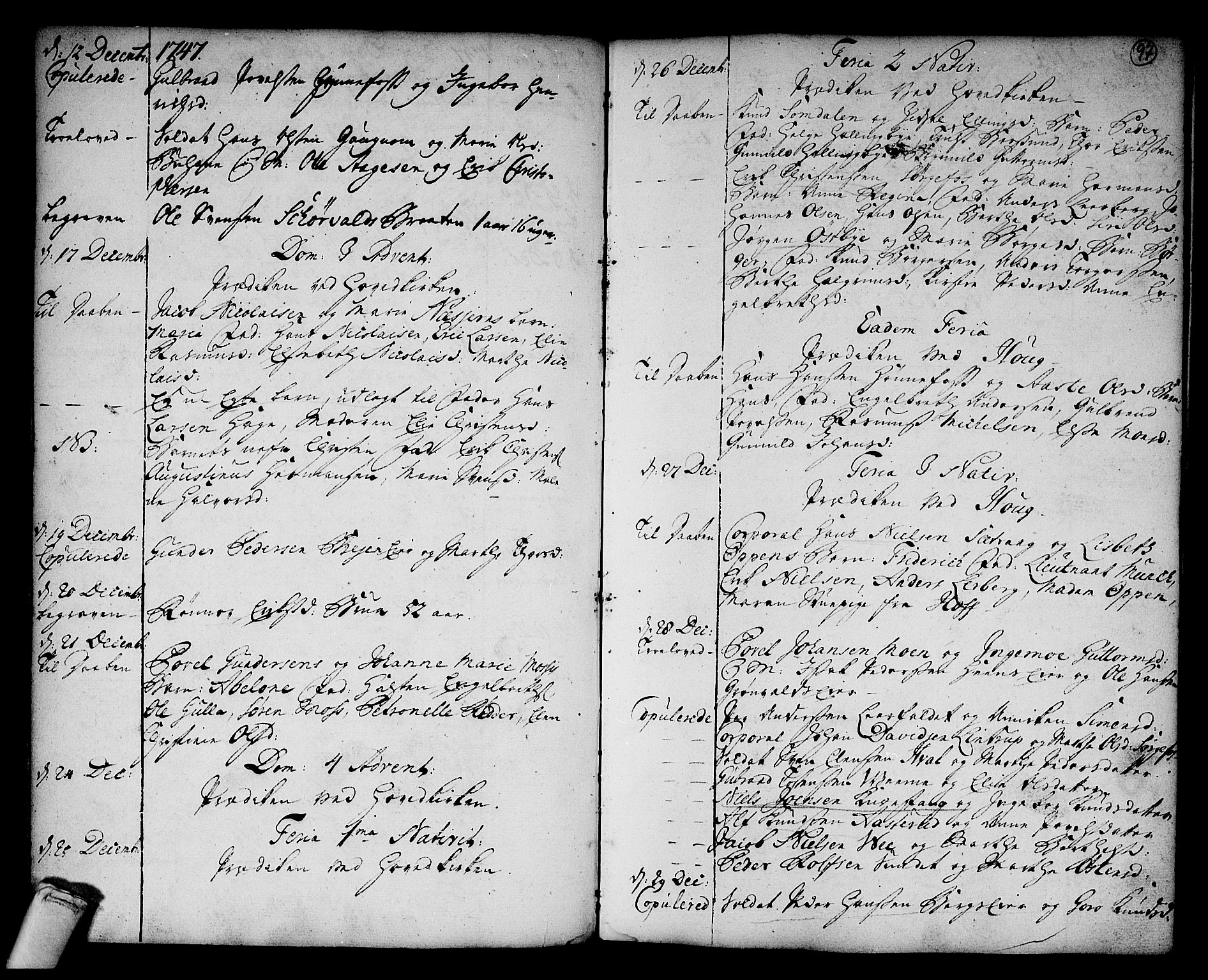 Norderhov kirkebøker, AV/SAKO-A-237/F/Fa/L0003a: Parish register (official) no. 3, 1740-1757, p. 97