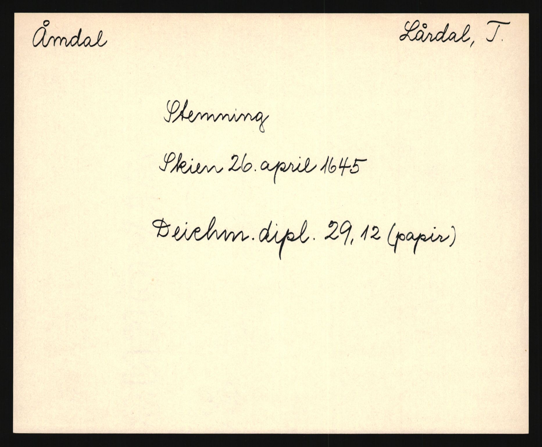 Riksarkivets diplomsamling, AV/RA-EA-5965/F35/F35e/L0022: Registreringssedler Telemark 3, 1400-1700, p. 597