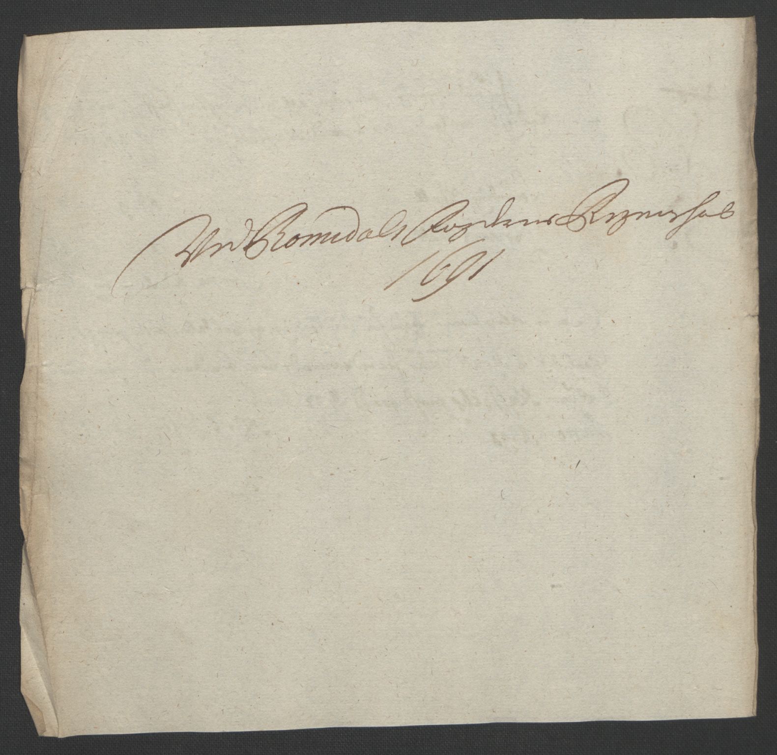 Rentekammeret inntil 1814, Reviderte regnskaper, Fogderegnskap, AV/RA-EA-4092/R55/L3649: Fogderegnskap Romsdal, 1690-1691, p. 346