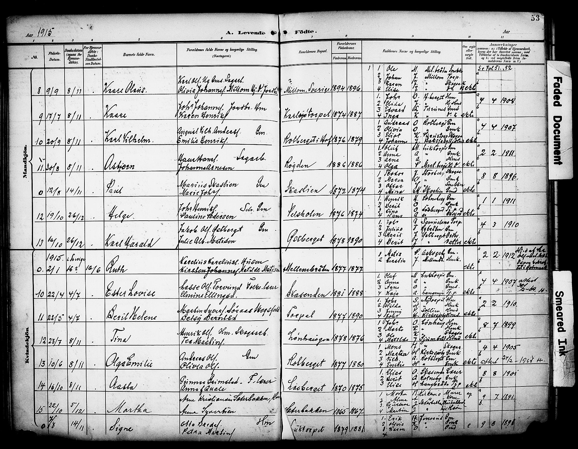 Grue prestekontor, SAH/PREST-036/H/Ha/Haa/L0014: Parish register (official) no. 14, 1898-1915, p. 53