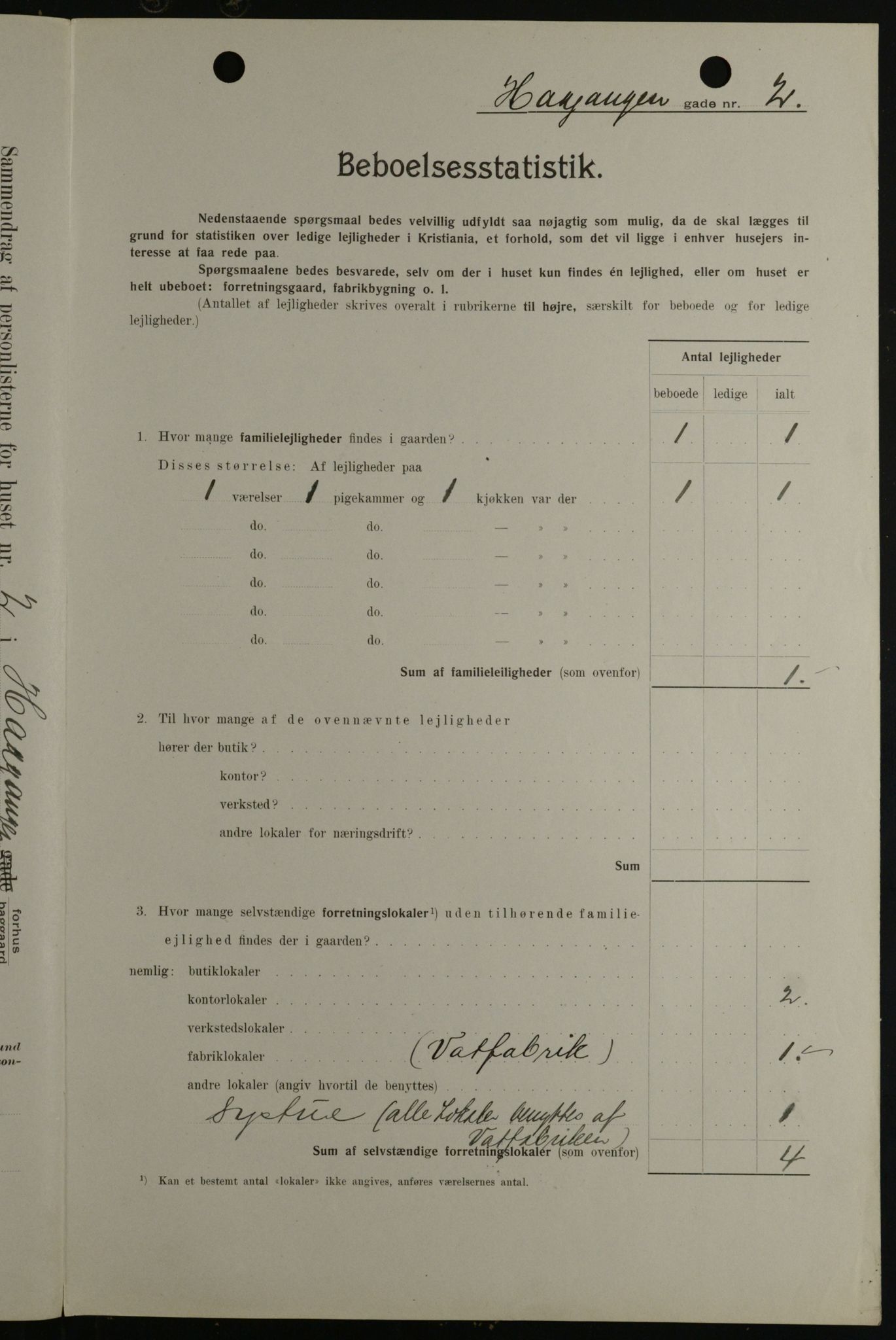 OBA, Municipal Census 1908 for Kristiania, 1908, p. 38404