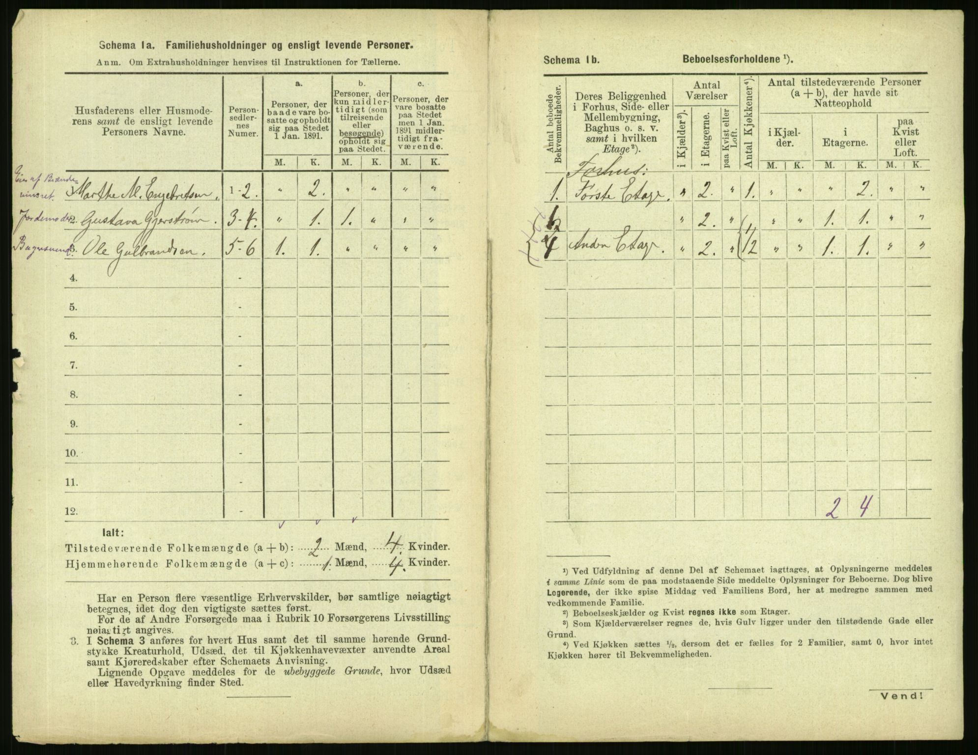 RA, 1891 census for 0301 Kristiania, 1891, p. 90701