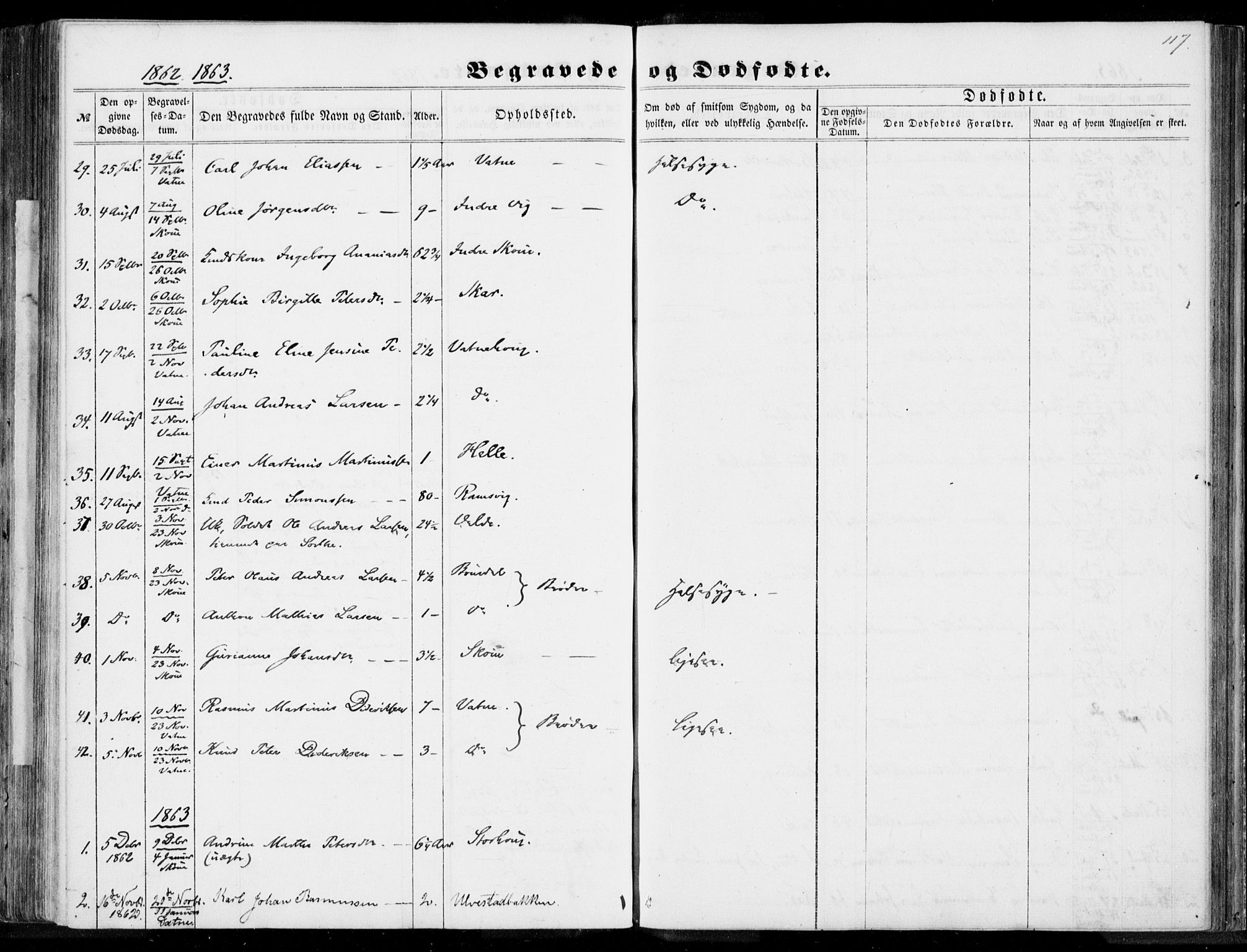 Ministerialprotokoller, klokkerbøker og fødselsregistre - Møre og Romsdal, AV/SAT-A-1454/524/L0354: Parish register (official) no. 524A06, 1857-1863, p. 117