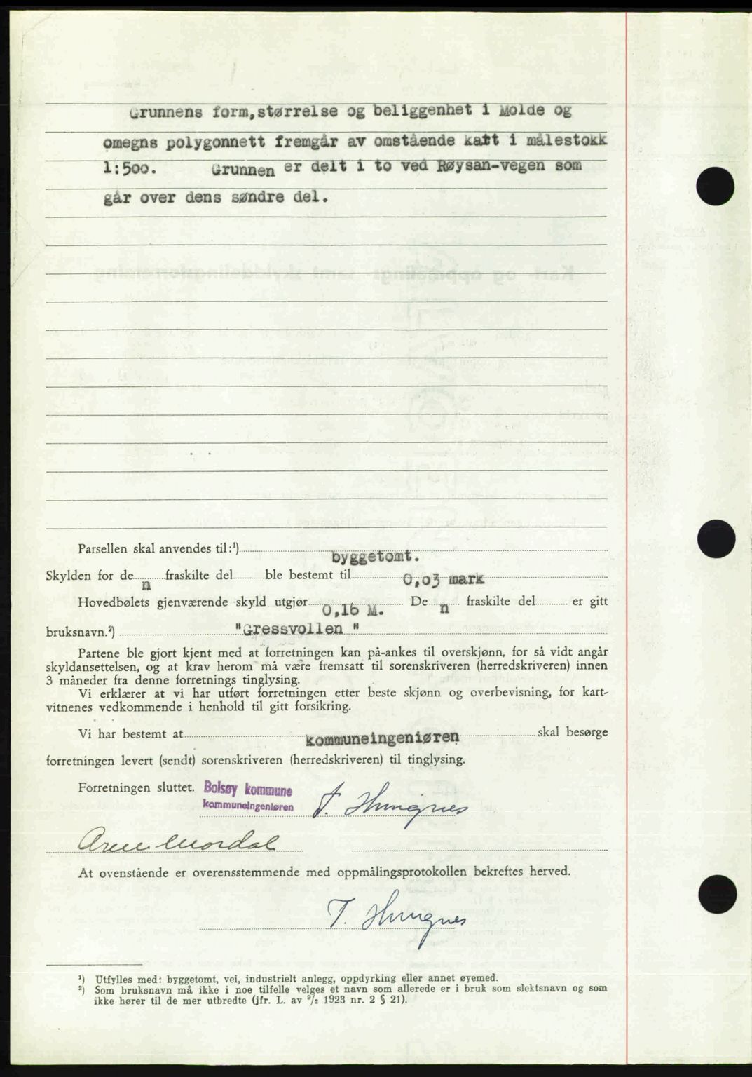Romsdal sorenskriveri, SAT/A-4149/1/2/2C: Mortgage book no. A24, 1947-1947, Diary no: : 2499/1947