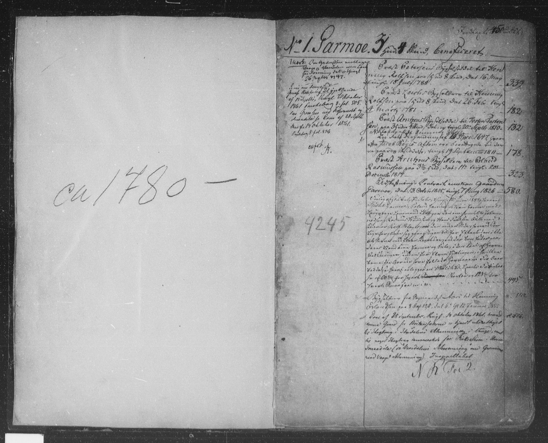 Nord-Gudbrandsdal tingrett, SAH/TING-002/H/Ha/Hab/L0003: Mortgage register no. 3, 1785-1864, p. 1