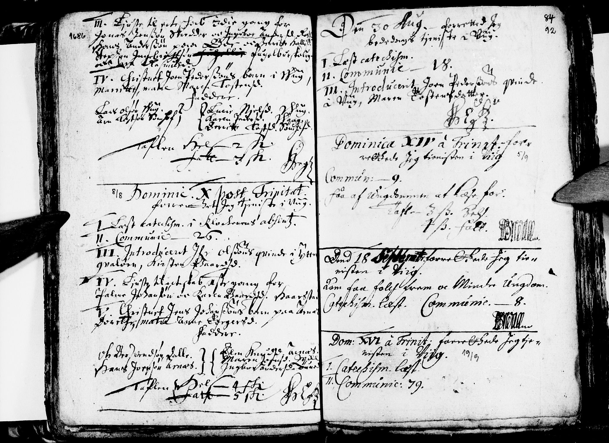 Ministerialprotokoller, klokkerbøker og fødselsregistre - Nordland, AV/SAT-A-1459/812/L0172: Parish register (official) no. 812A01, 1677-1718, p. 92