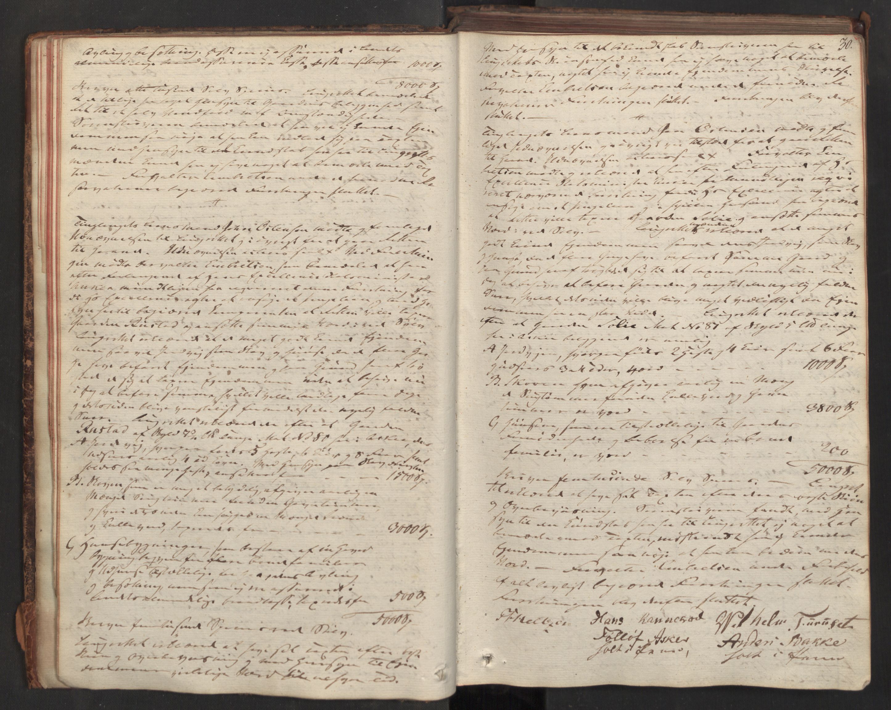 Aker sorenskriveri, AV/SAO-A-10895/F/Fc/Fcb/L0005: Ekstrarettsprotokoll, 1822-1827, p. 29b-30a