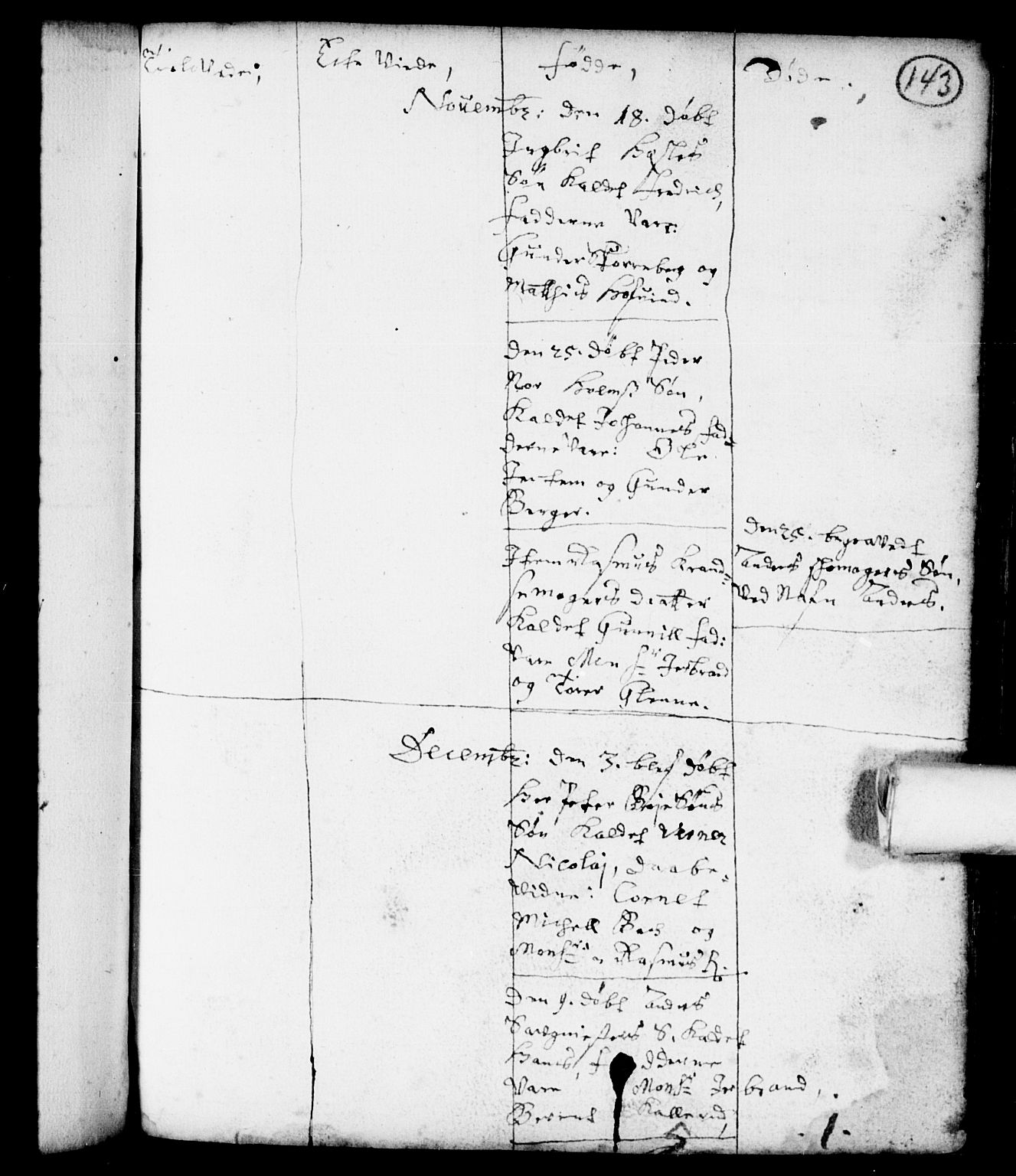 Spydeberg prestekontor Kirkebøker, AV/SAO-A-10924/F/Fa/L0001: Parish register (official) no. I 1, 1696-1738, p. 143