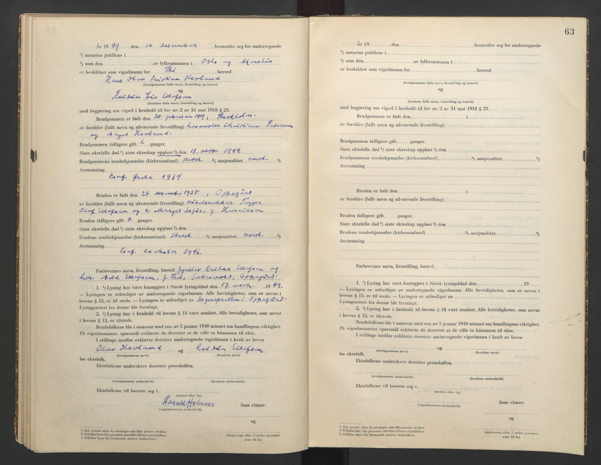 Indre Follo tingrett, AV/SAO-A-10086/L/Lc/L0001: Lysingsbok, 1943-1949, p. 67
