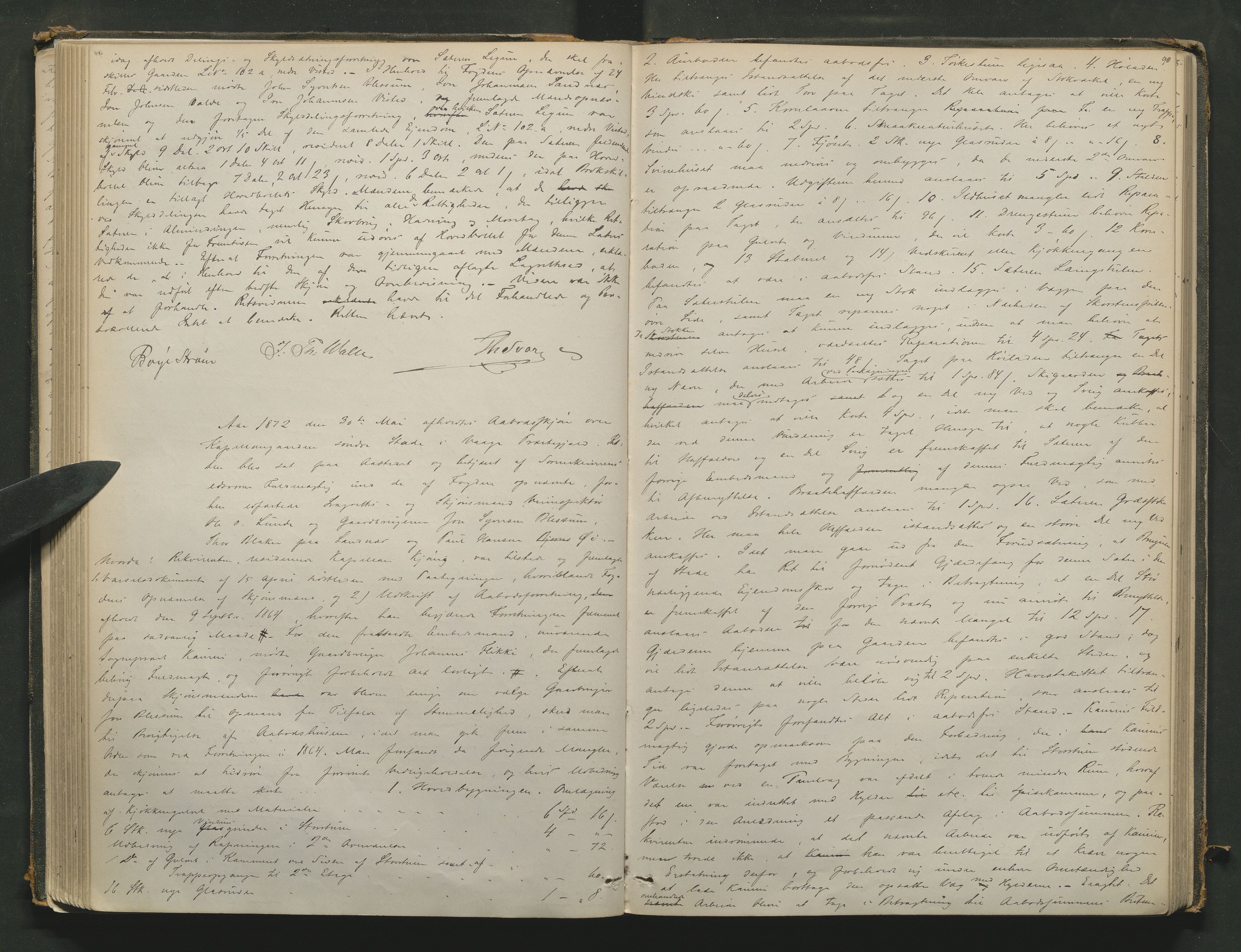 Nord-Gudbrandsdal tingrett, SAH/TING-002/G/Gc/Gcb/L0003: Ekstrarettsprotokoll for åstedssaker, 1867-1876, p. 89b-90a