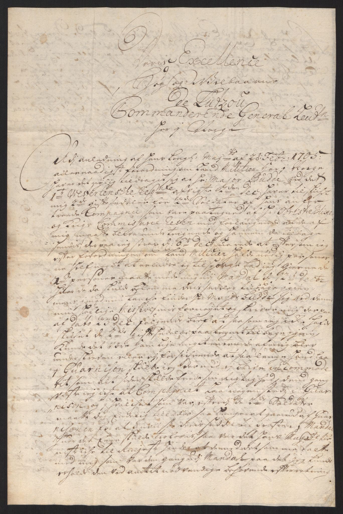 Kommanderende general (KG I) med Det norske krigsdirektorium, AV/RA-EA-5419/D/L0060: Stattholderens, stiftamtmenns og amtmenns brev, 1720-1730, p. 12