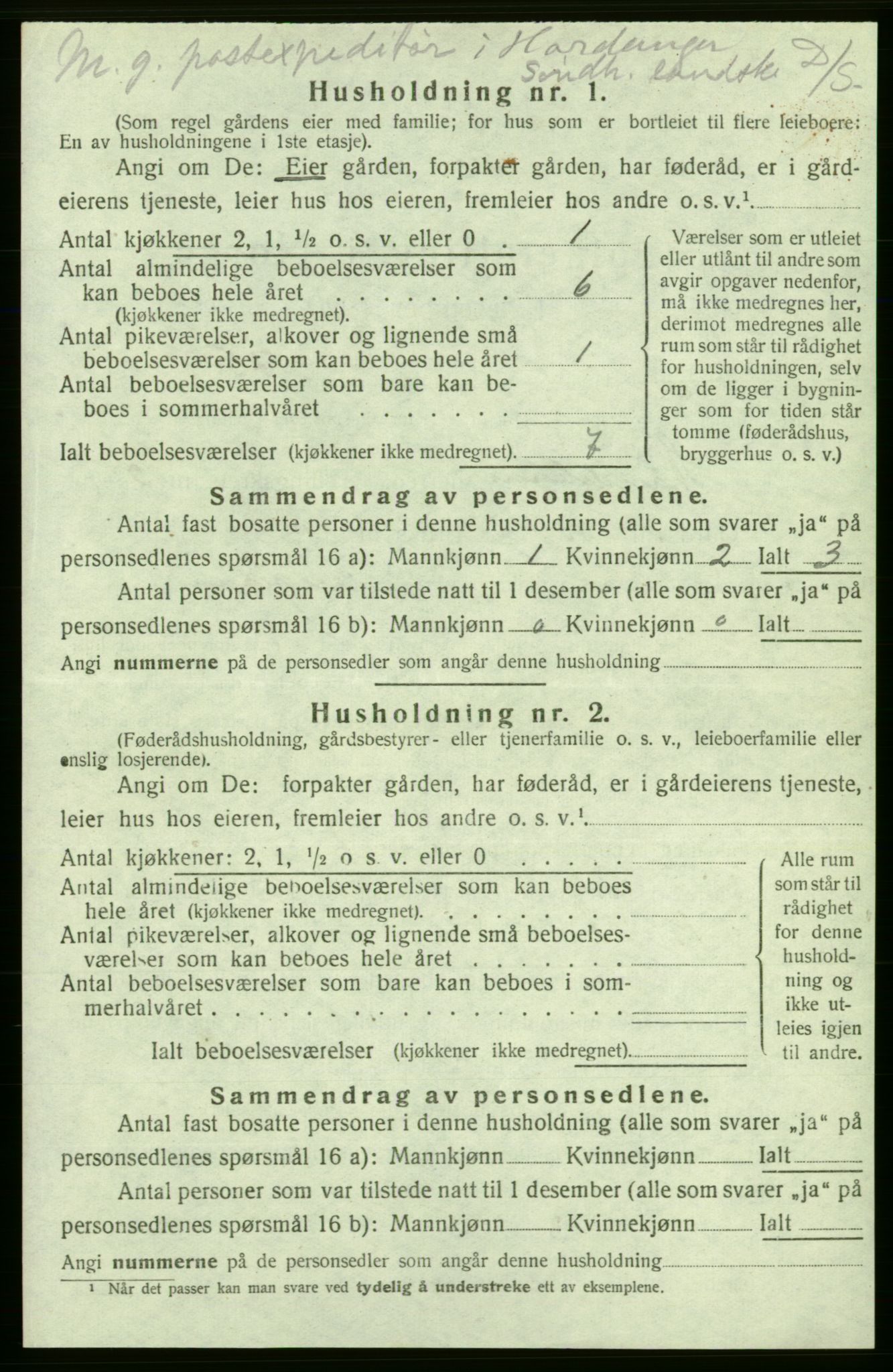 SAB, 1920 census for Strandebarm, 1920, p. 530