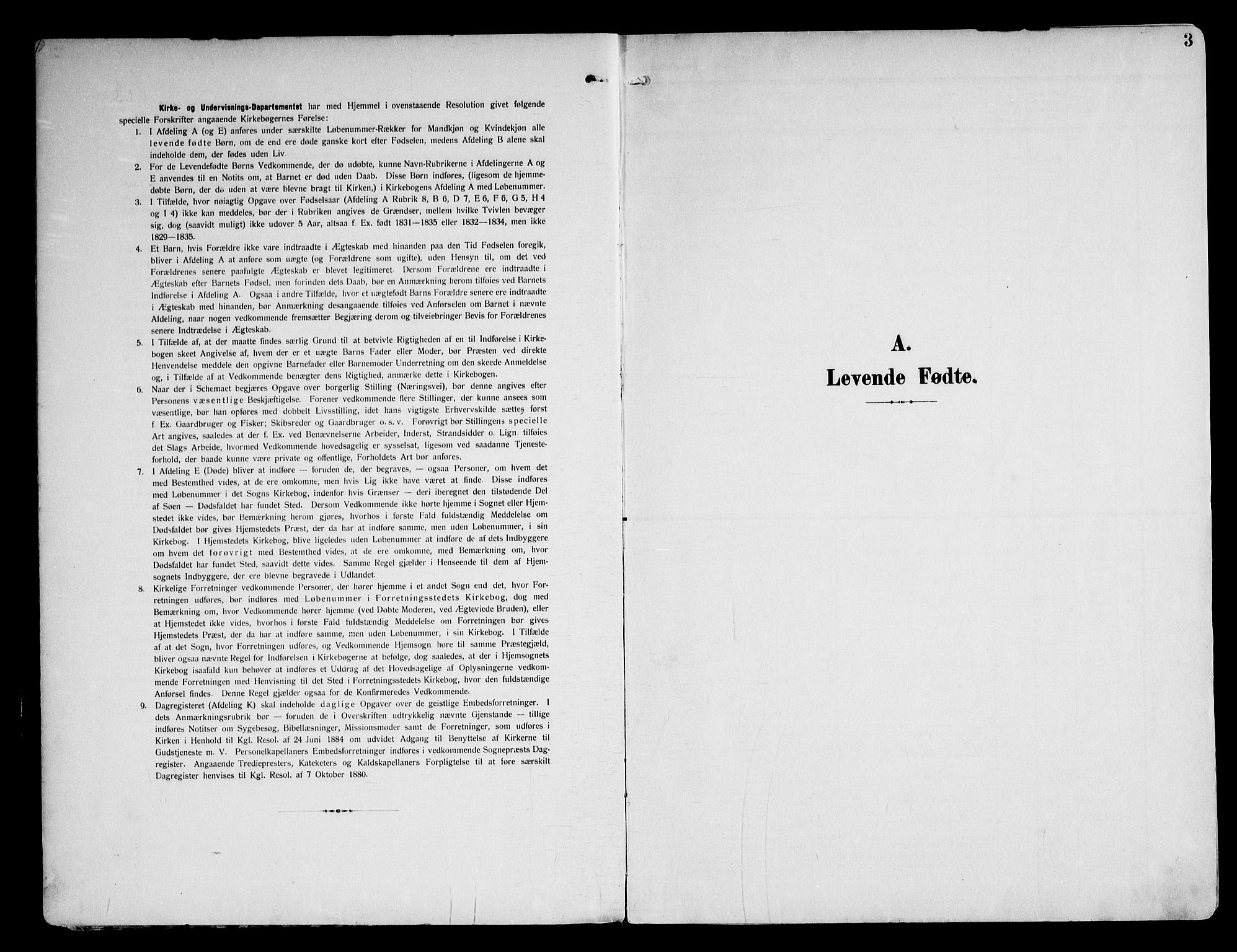 Østre Bærum prestekontor Kirkebøker, AV/SAO-A-10887/F/Fa/L0001: Parish register (official) no. 1, 1905-1924, p. 3