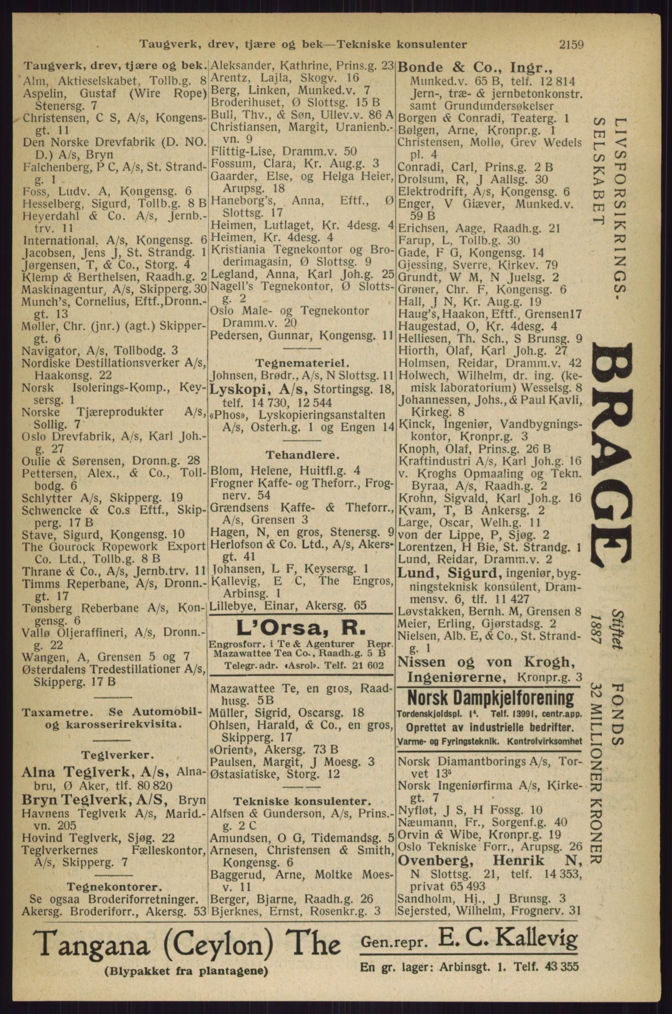 Kristiania/Oslo adressebok, PUBL/-, 1927, p. 2159