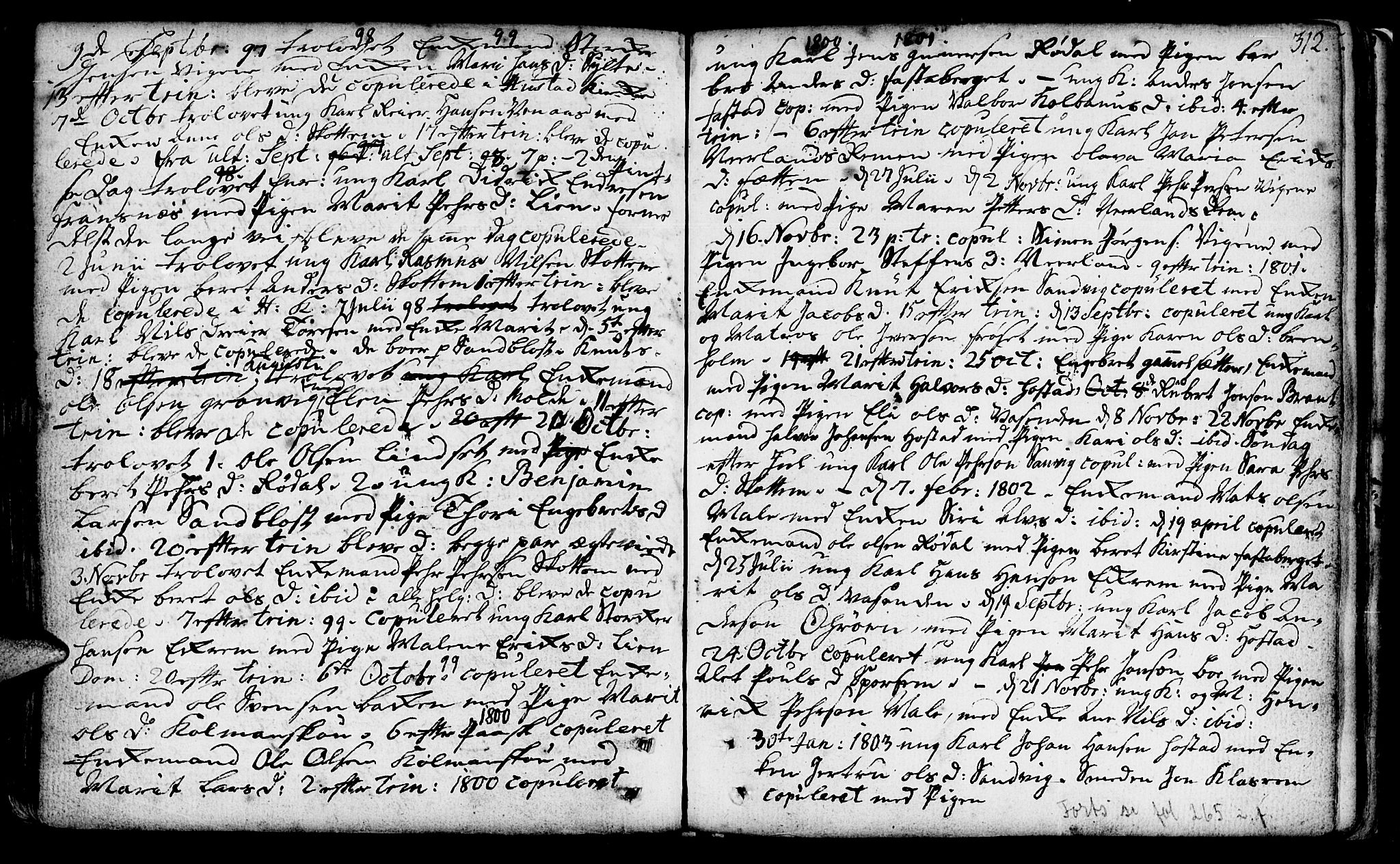 Ministerialprotokoller, klokkerbøker og fødselsregistre - Møre og Romsdal, SAT/A-1454/566/L0761: Parish register (official) no. 566A02 /1, 1767-1817, p. 312
